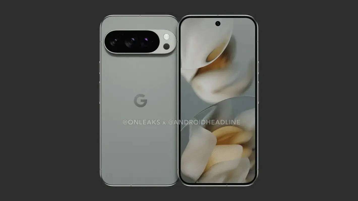 Ảnh render cạnh bên của Google Pixel 10 Pro XL
