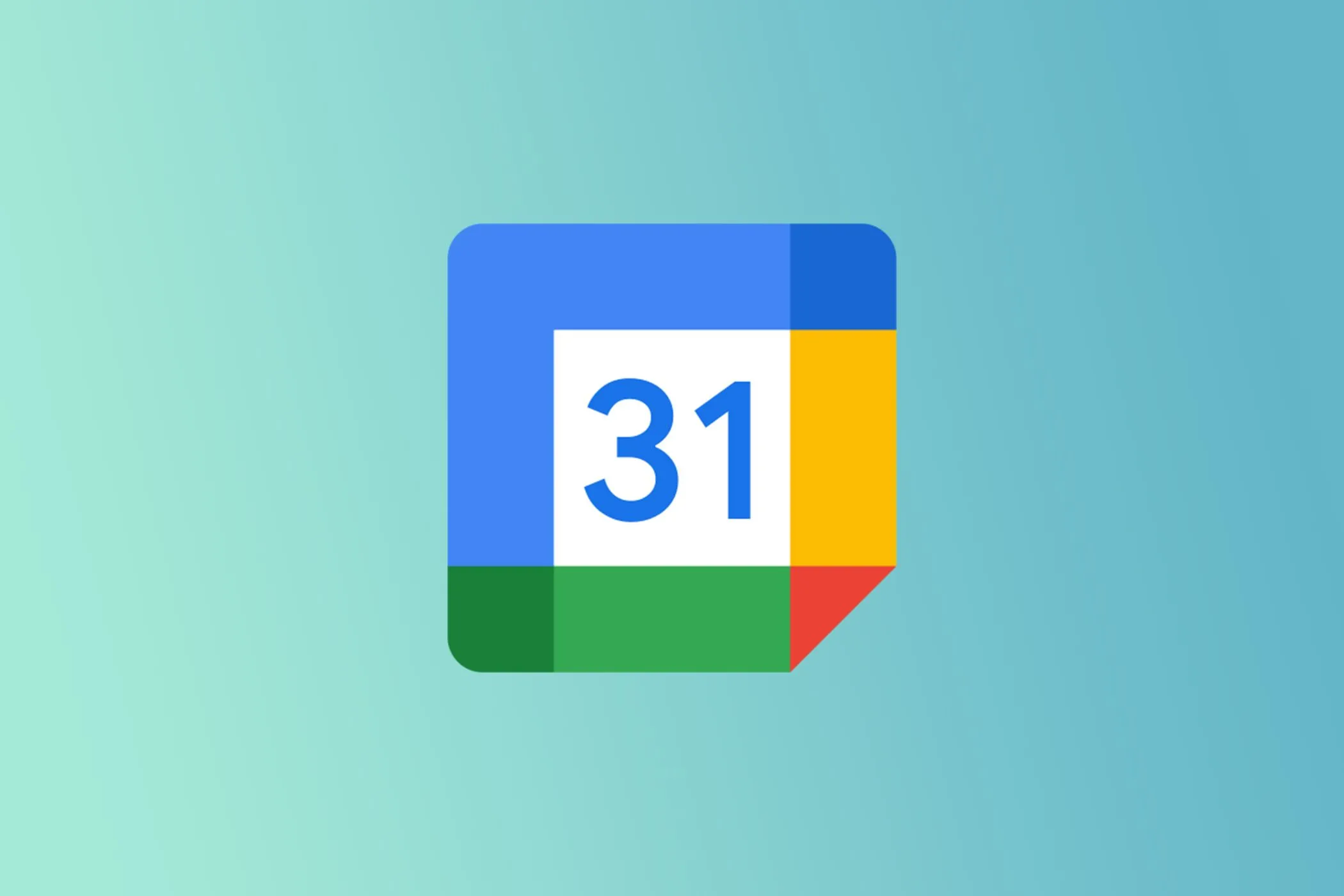 Biểu tượng Google Calendar trên nền chuyển màu.