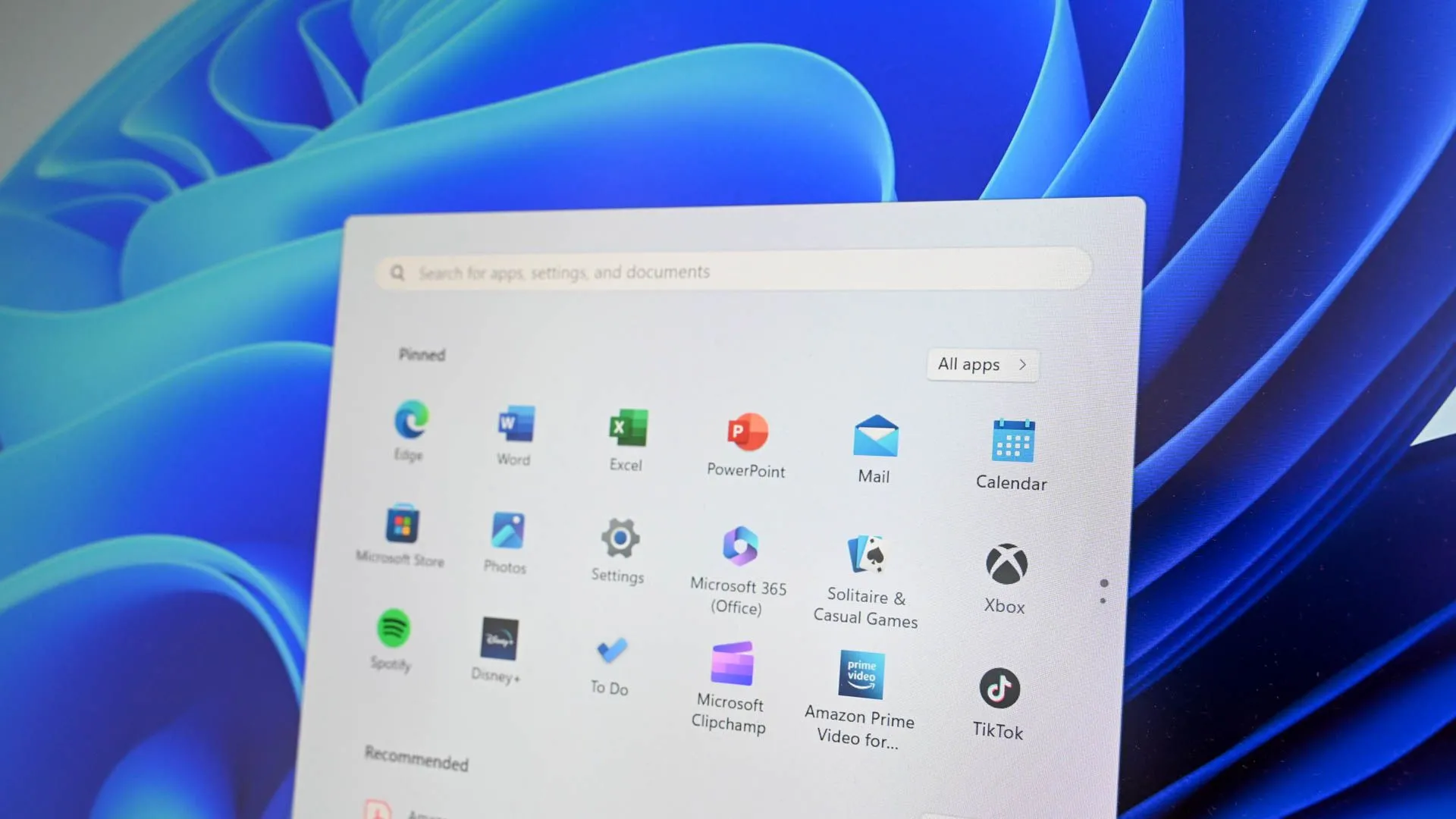 Chế độ xem ứng dụng theo danh mục trong Start Menu Windows 11 mới