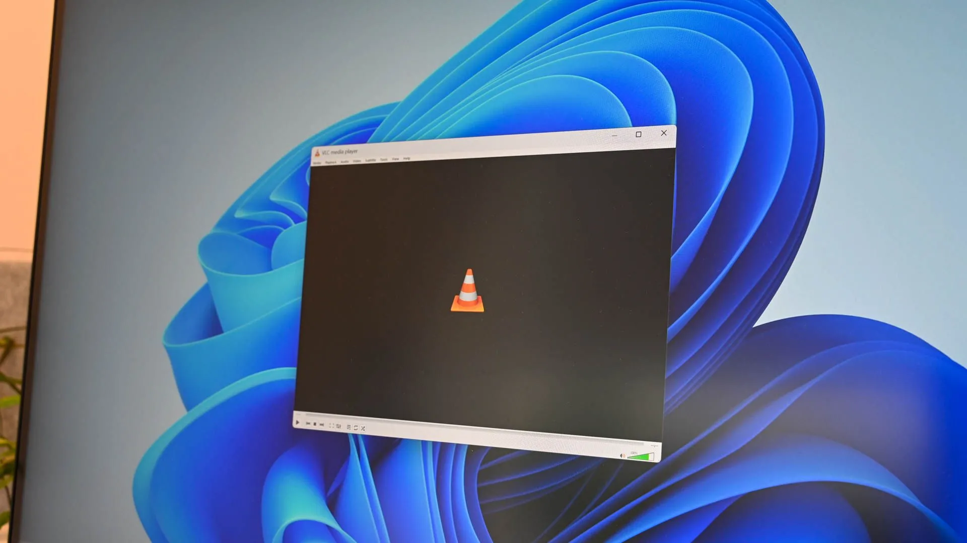 Giao diện VLC Media Player đang mở trên Windows 11
