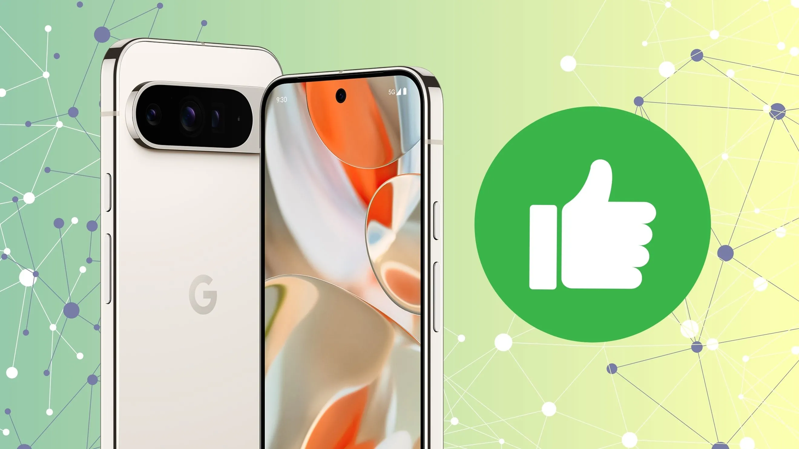 Hình ảnh thumbnail video với một chiếc điện thoại Pixel, liên quan đến hiệu năng Tensor và video