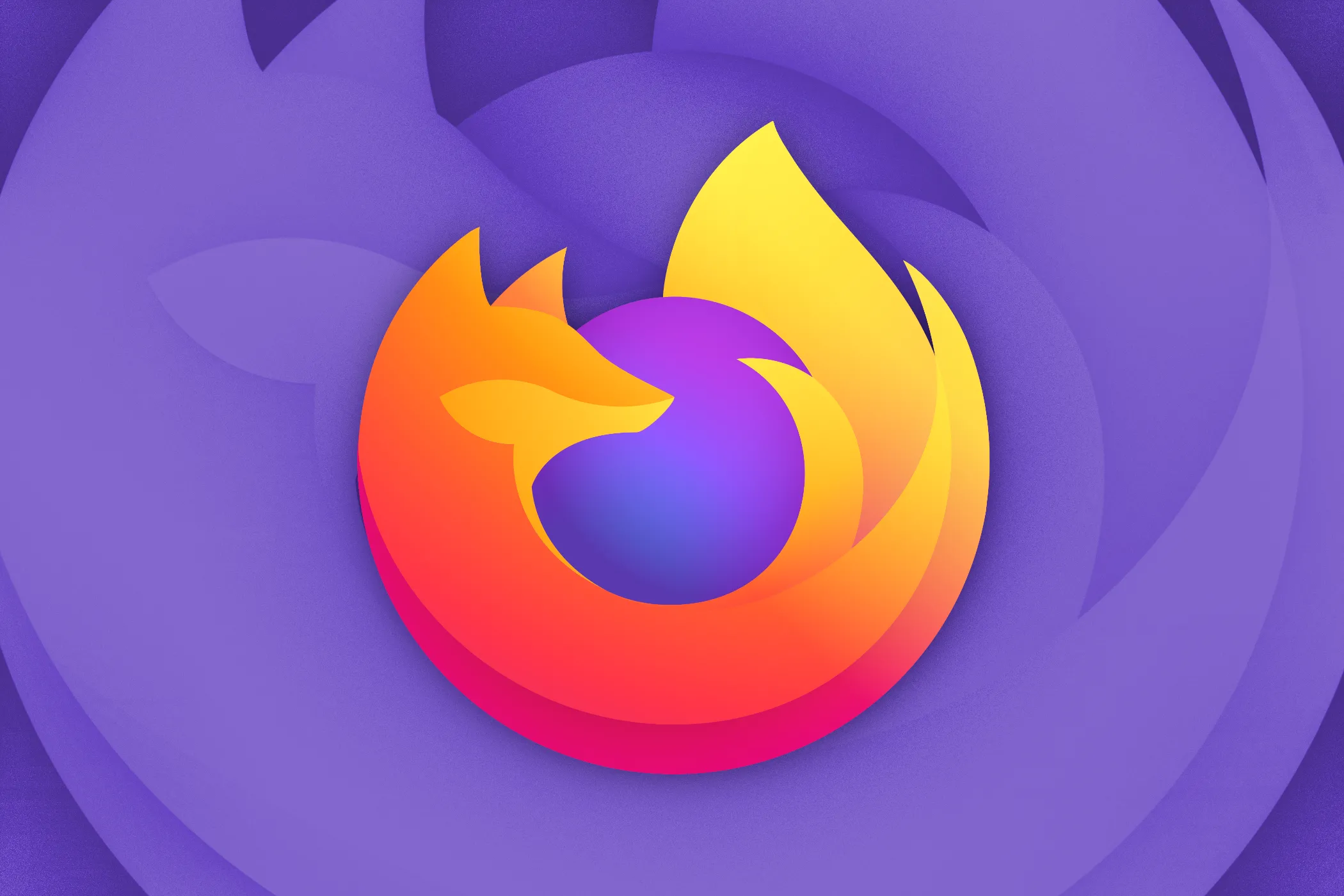 Logo trình duyệt Firefox trên nền trắng, biểu tượng con cáo lửa