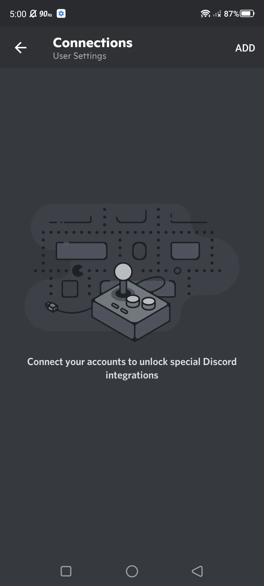 Màn hình hồ sơ người dùng trong ứng dụng Discord mobile, làm nổi bật tùy chọn Kết Nối