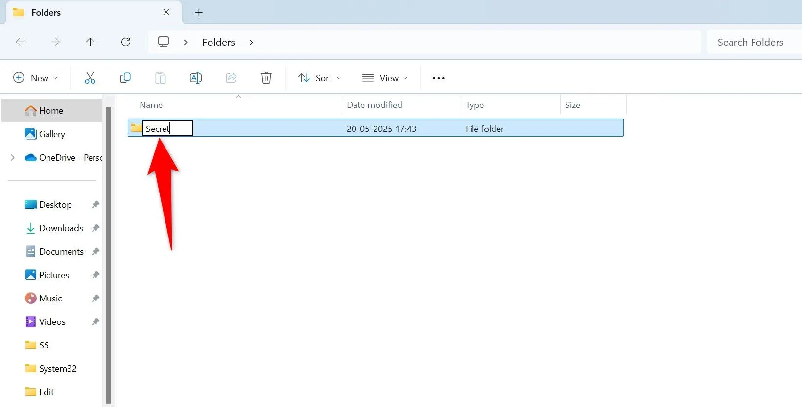 Tạo thư mục mới trên Windows 11 và đánh dấu trong File Explorer