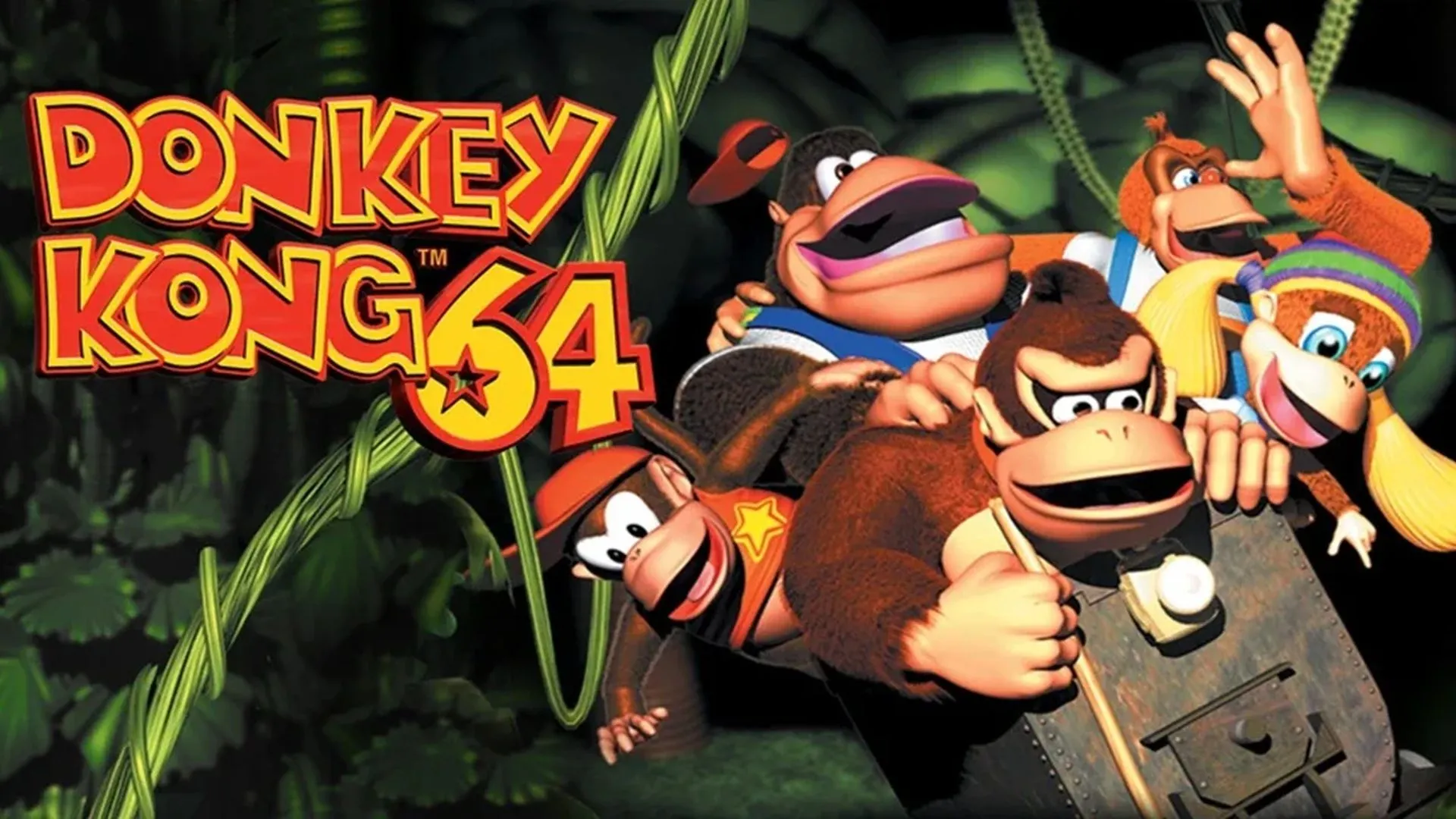Ảnh quảng bá game Donkey Kong 64, một tựa game kinh điển trên Nintendo 64