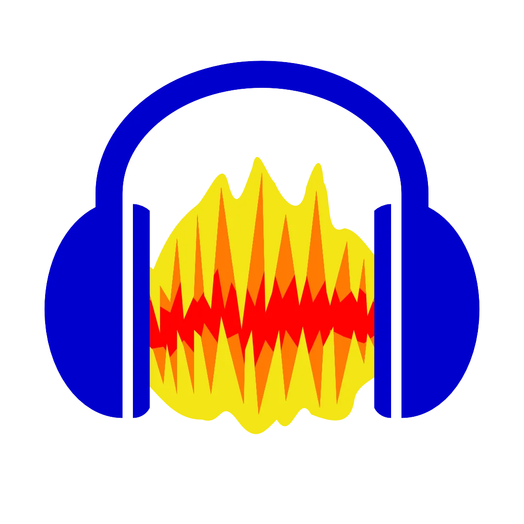 Biểu tượng của Audacity, phần mềm chỉnh sửa và ghi âm âm thanh miễn phí