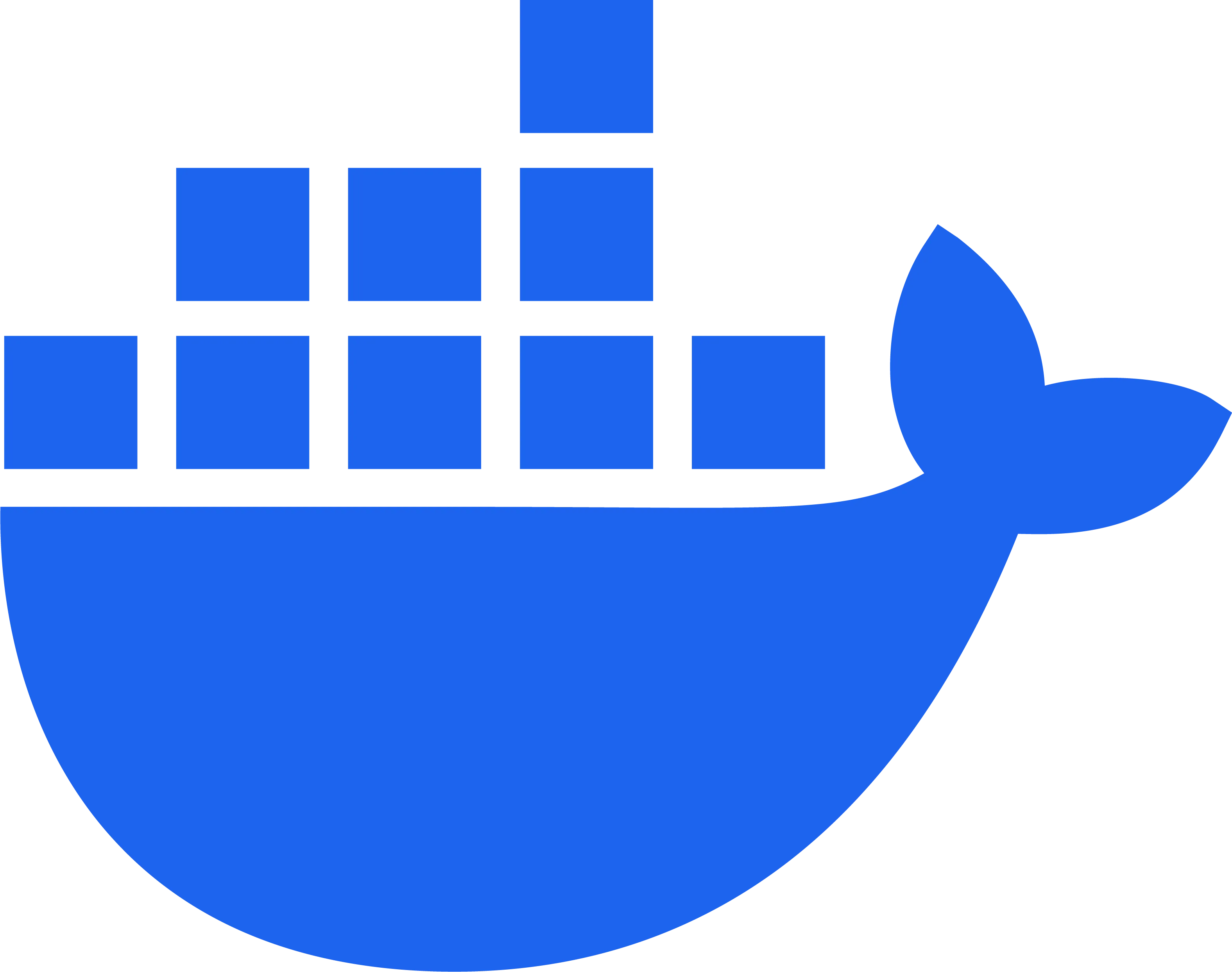 Biểu tượng Docker màu xanh, đại diện cho nền tảng container hóa hàng đầu trong công nghệ hiện đại.