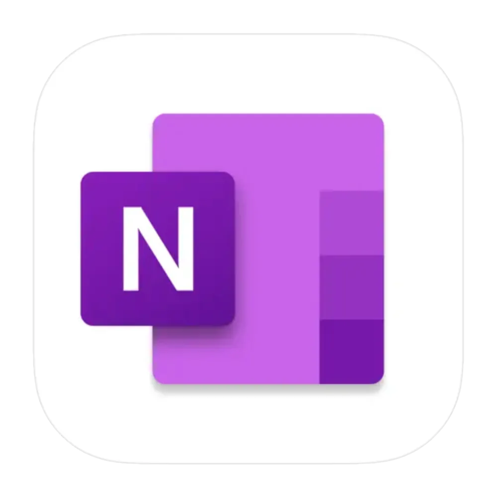 Biểu tượng logo Microsoft OneNote.