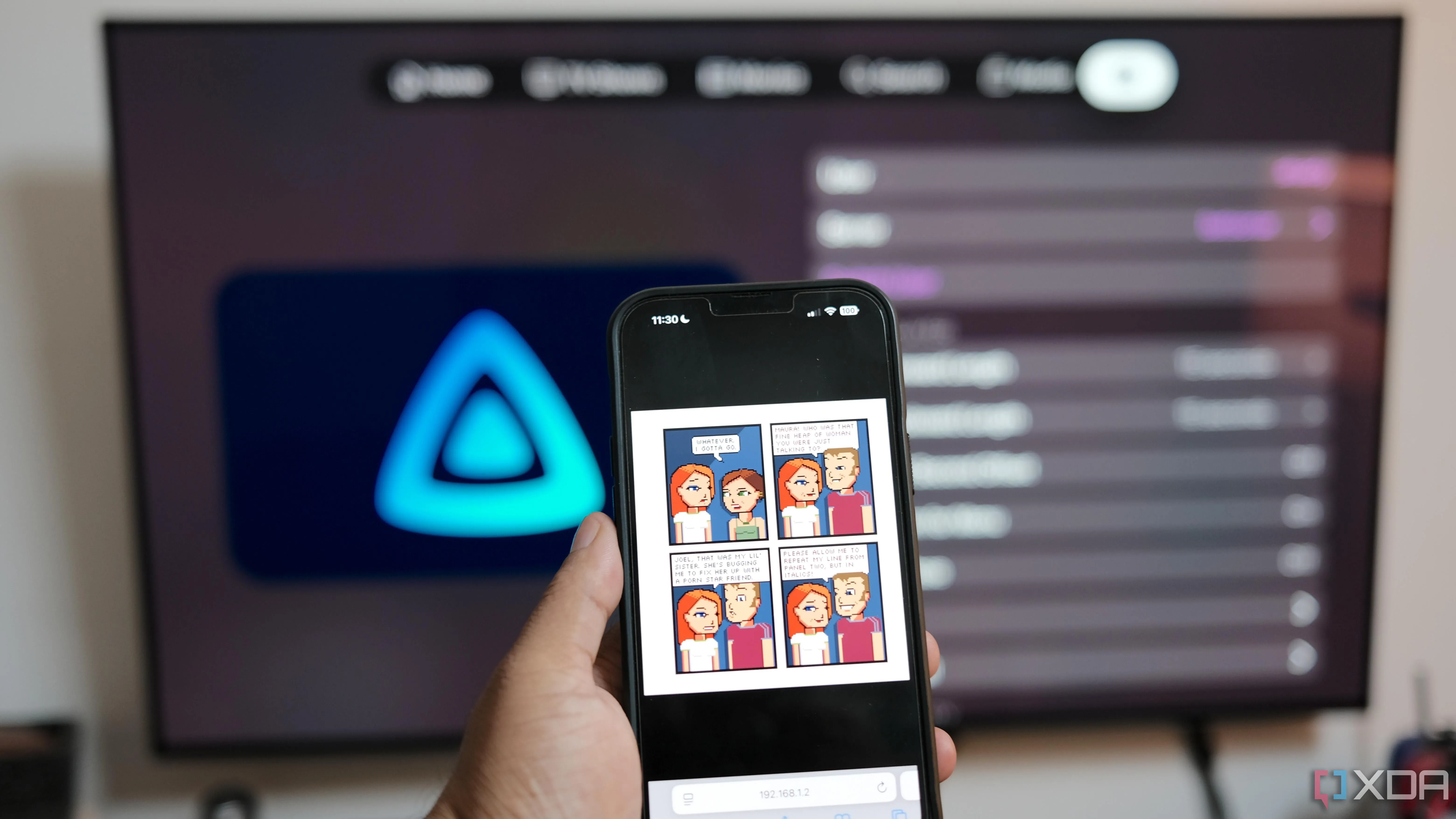 Các ứng dụng đa phương tiện chạy trong Docker container để truyền phát trên điện thoại và TV tại nhà.