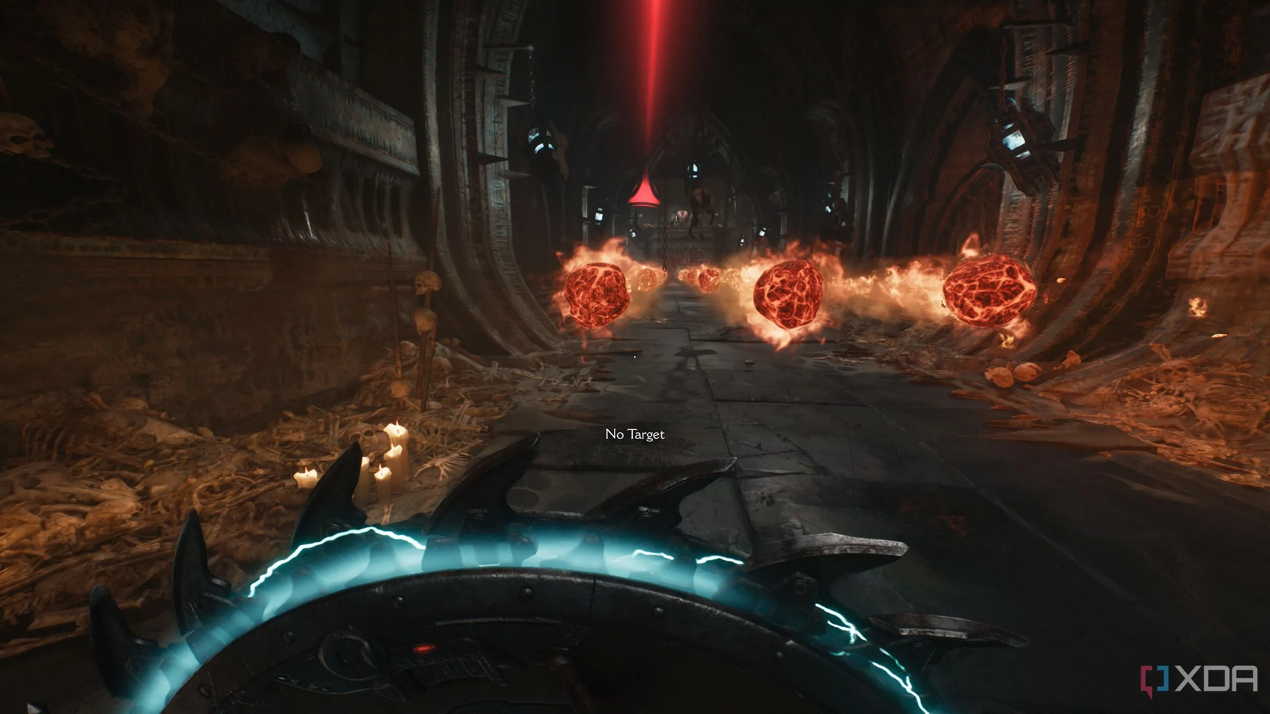Các vật thể bay bốc lửa trong chương 19 Doom: The Dark Ages