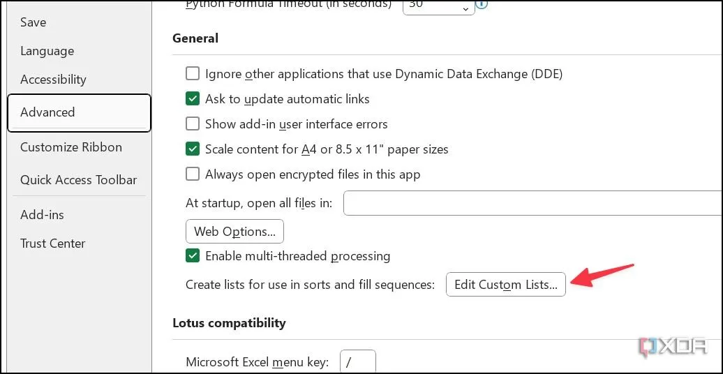 Chỉnh sửa danh sách tùy chỉnh trong Excel (Edit Custom List)