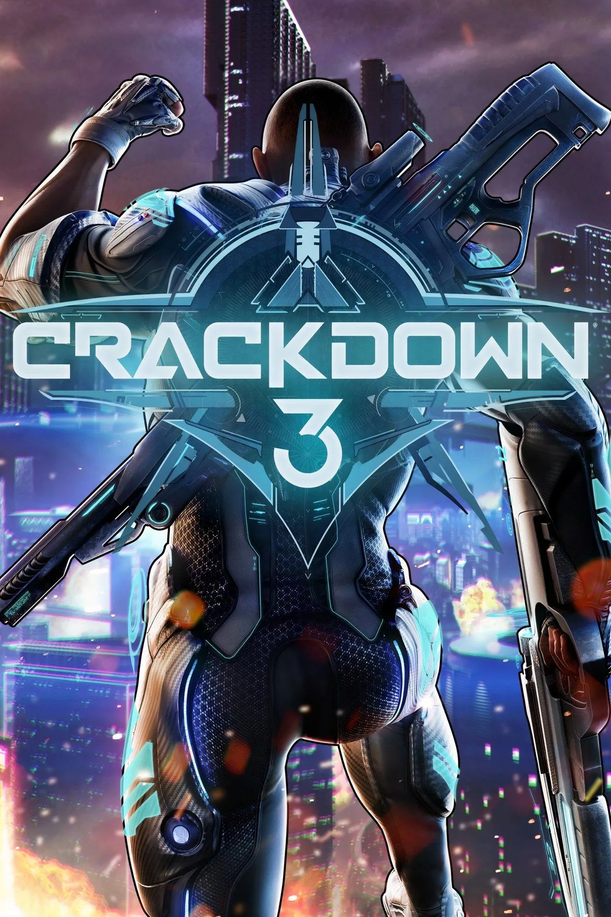 Đặc vụ Terry Crews trong Crackdown 3 giữa cảnh tàn phá thành phố