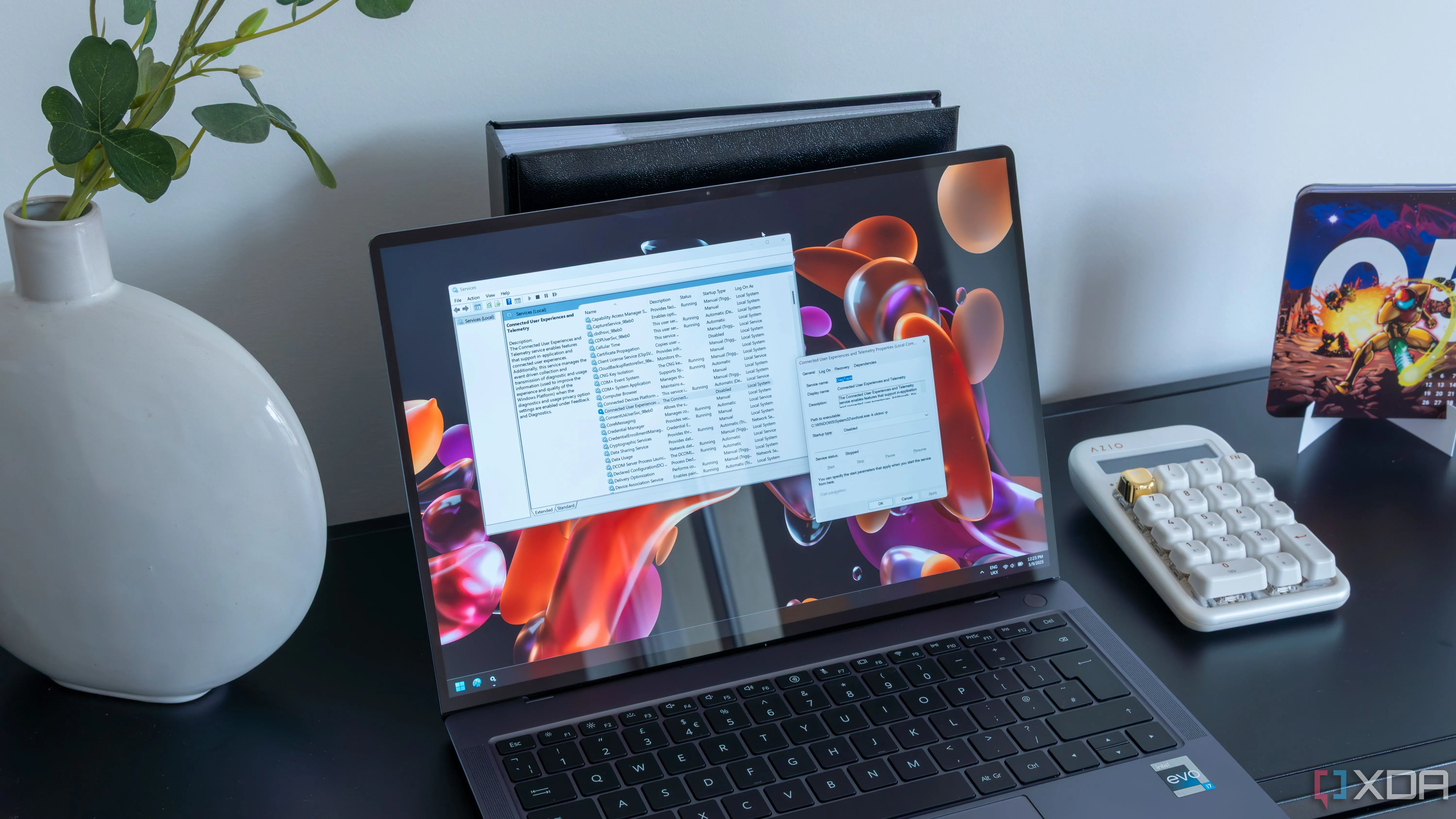 Giao diện cửa sổ Dịch vụ (Services) trên Windows 11 hiển thị các dịch vụ hệ thống đang chạy