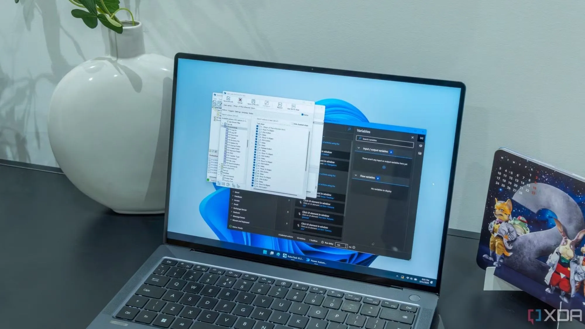 Giao diện Windows 11 beta với các công cụ tự động hóa
