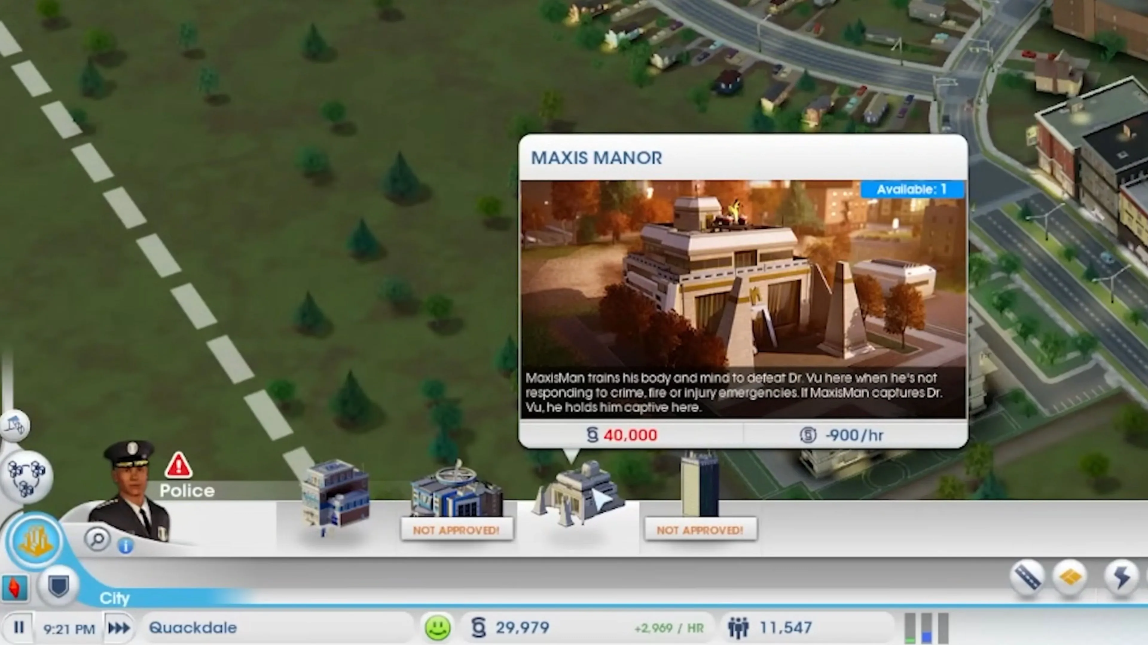 Hệ thống đường xá và công trình giao thông phức tạp trong SimCity