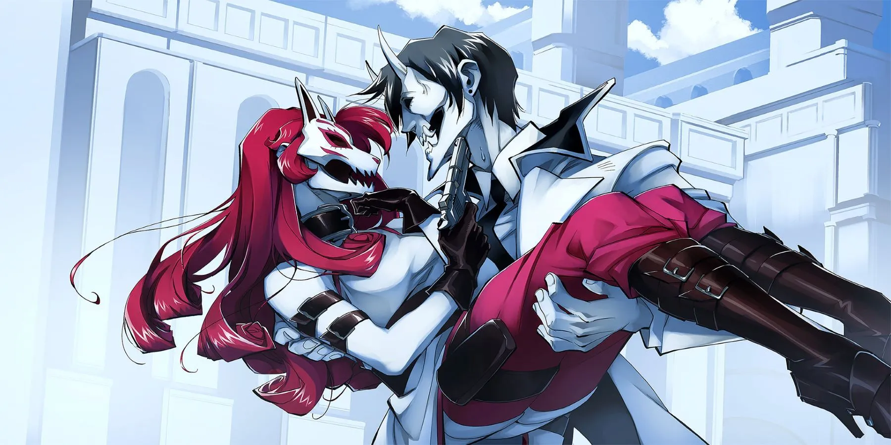 Hình ảnh minh họa một cảnh hành động trong game indie Neon White