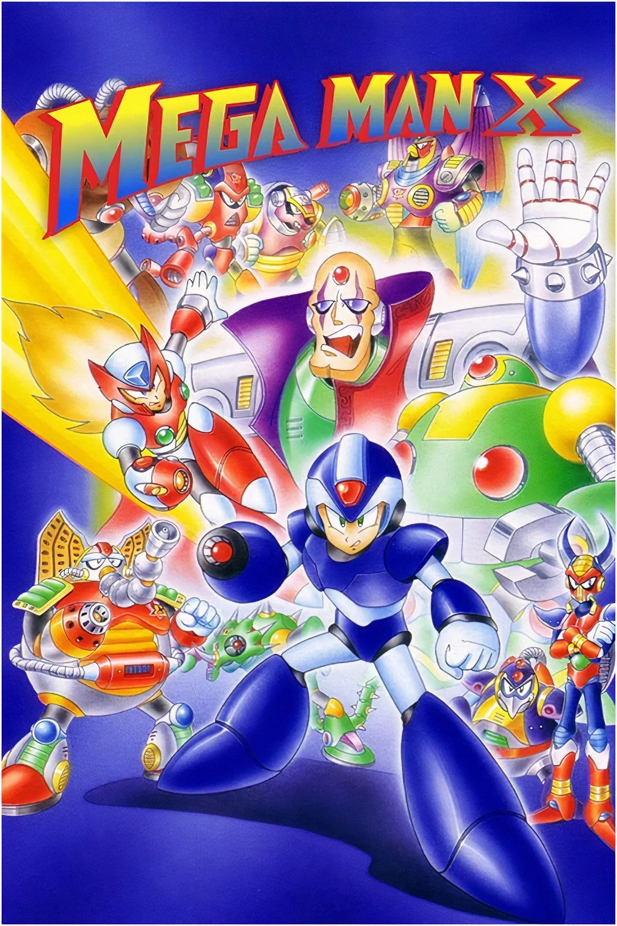 Hình ảnh Sigma, trùm cuối Mega Man X với thiết kế cơ khí hầm hố và thanh kiếm ánh sáng.