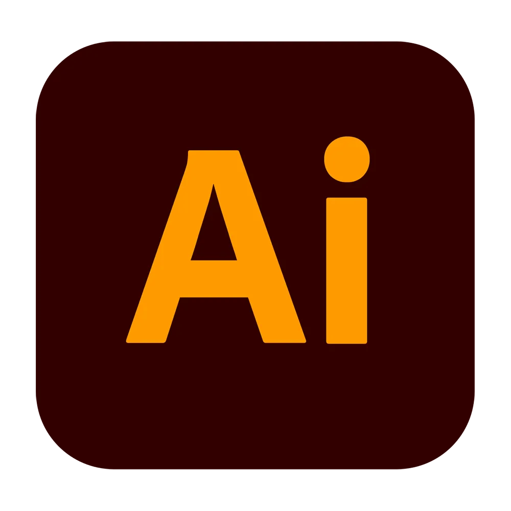 Logo phần mềm Adobe Illustrator biểu tượng chữ Ai màu cam tím