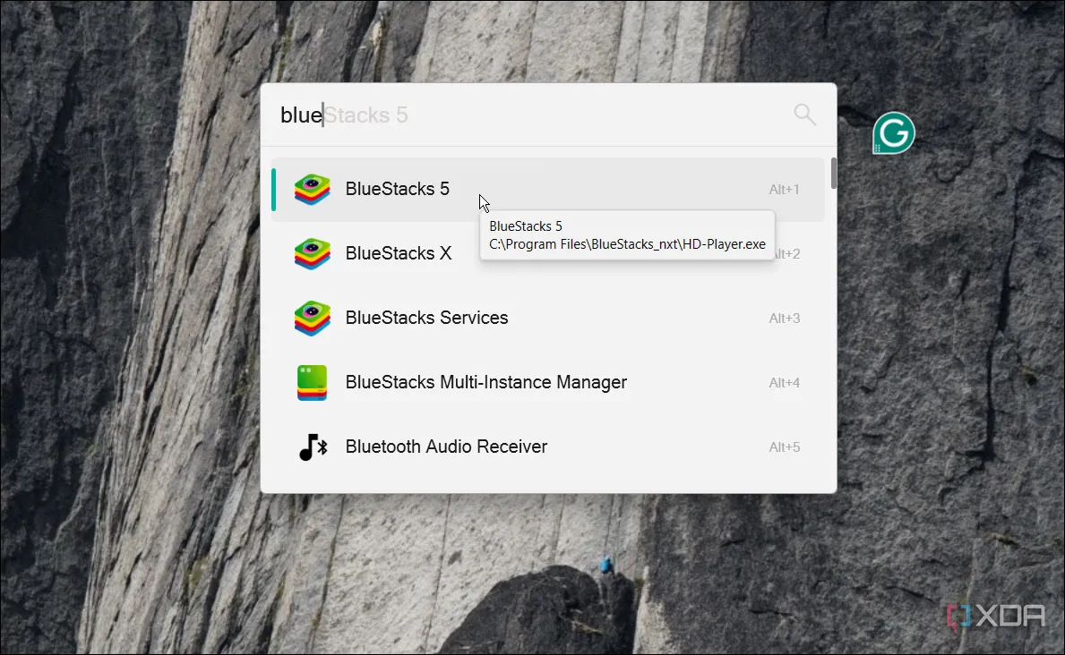 Màn hình hiển thị cách sử dụng Flow Launcher để khởi chạy nhanh ứng dụng trên Windows