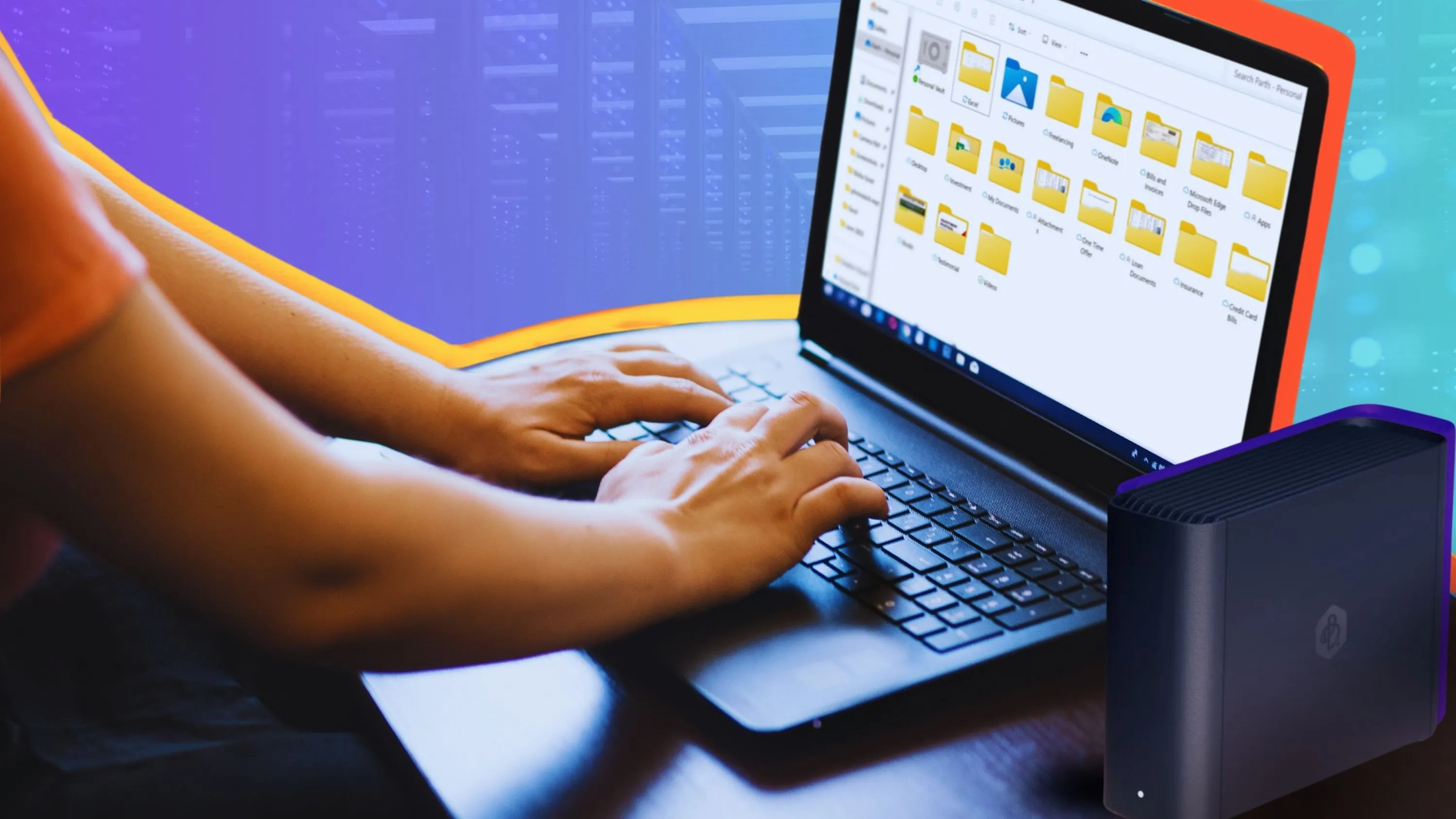 Máy tính xách tay Windows mở File Explorer với Synology Beestation NAS
