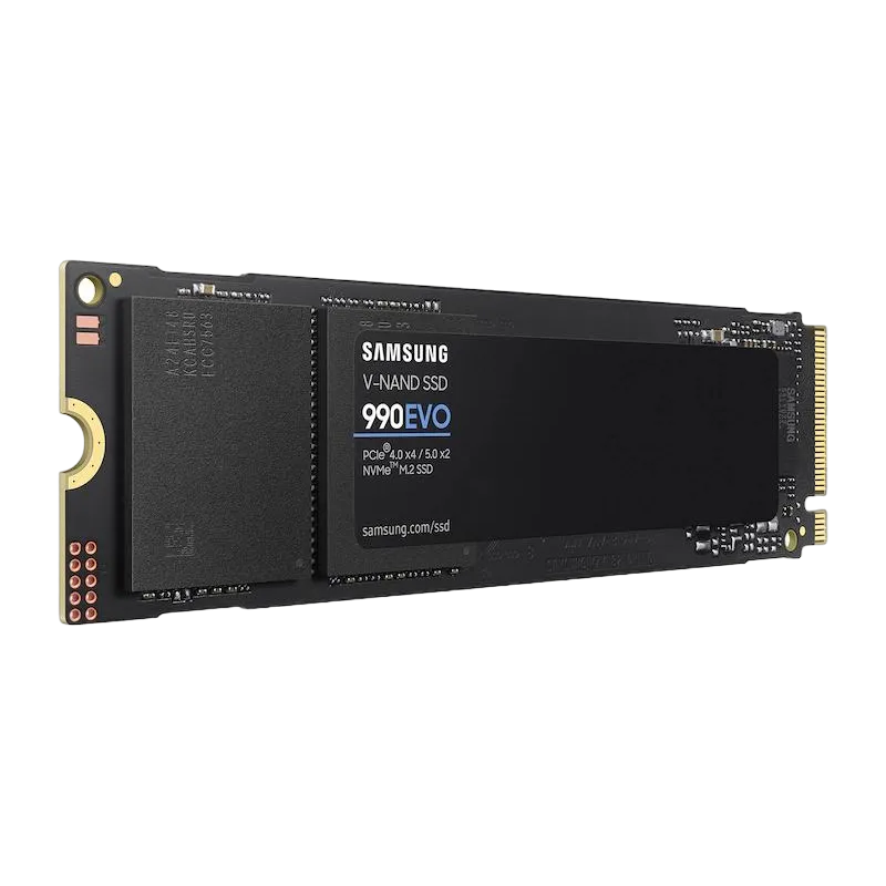 Ổ cứng SSD Samsung 990 Evo trên nền trong suốt