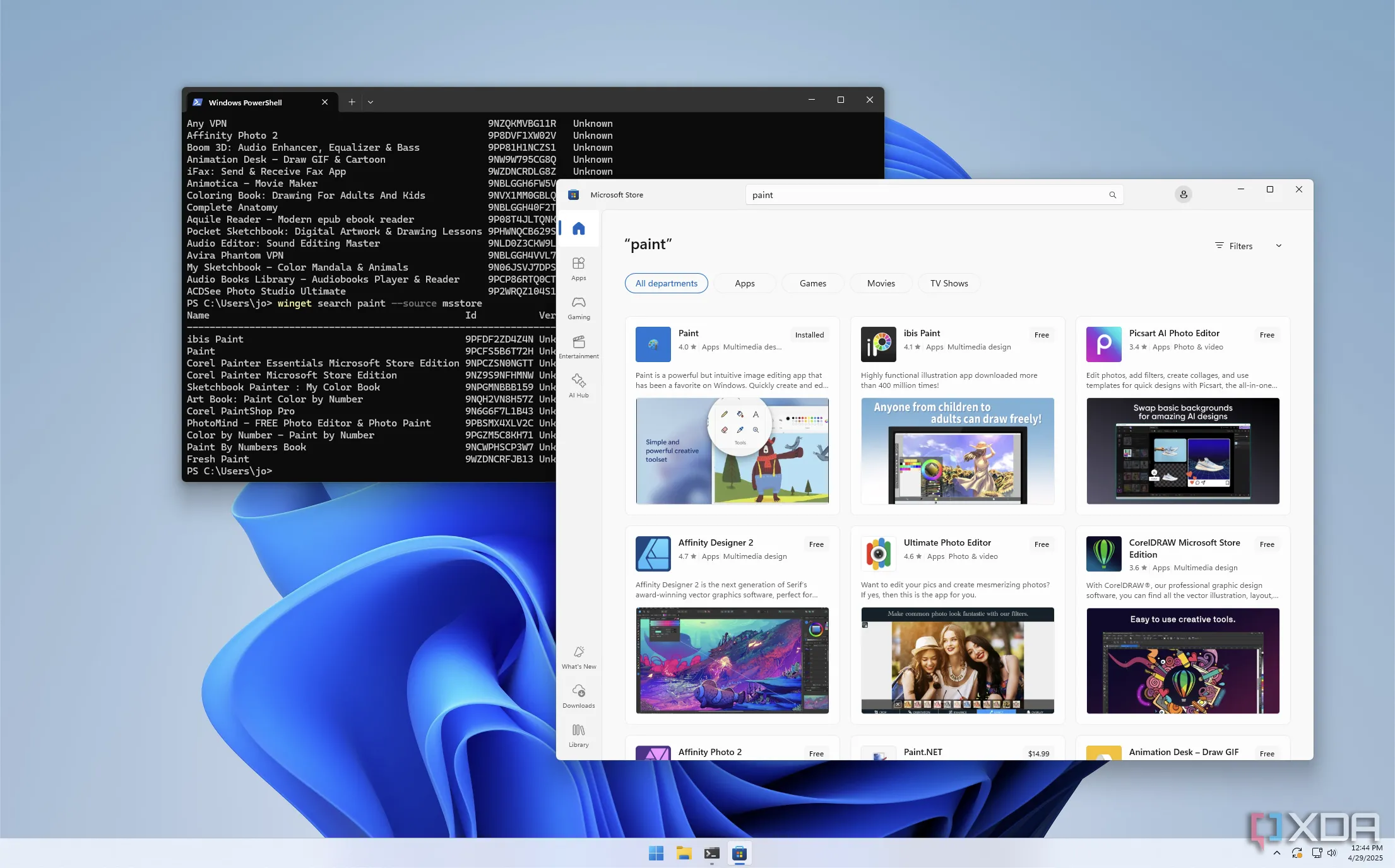 Tìm kiếm và quản lý ứng dụng Microsoft Store bằng WinGet