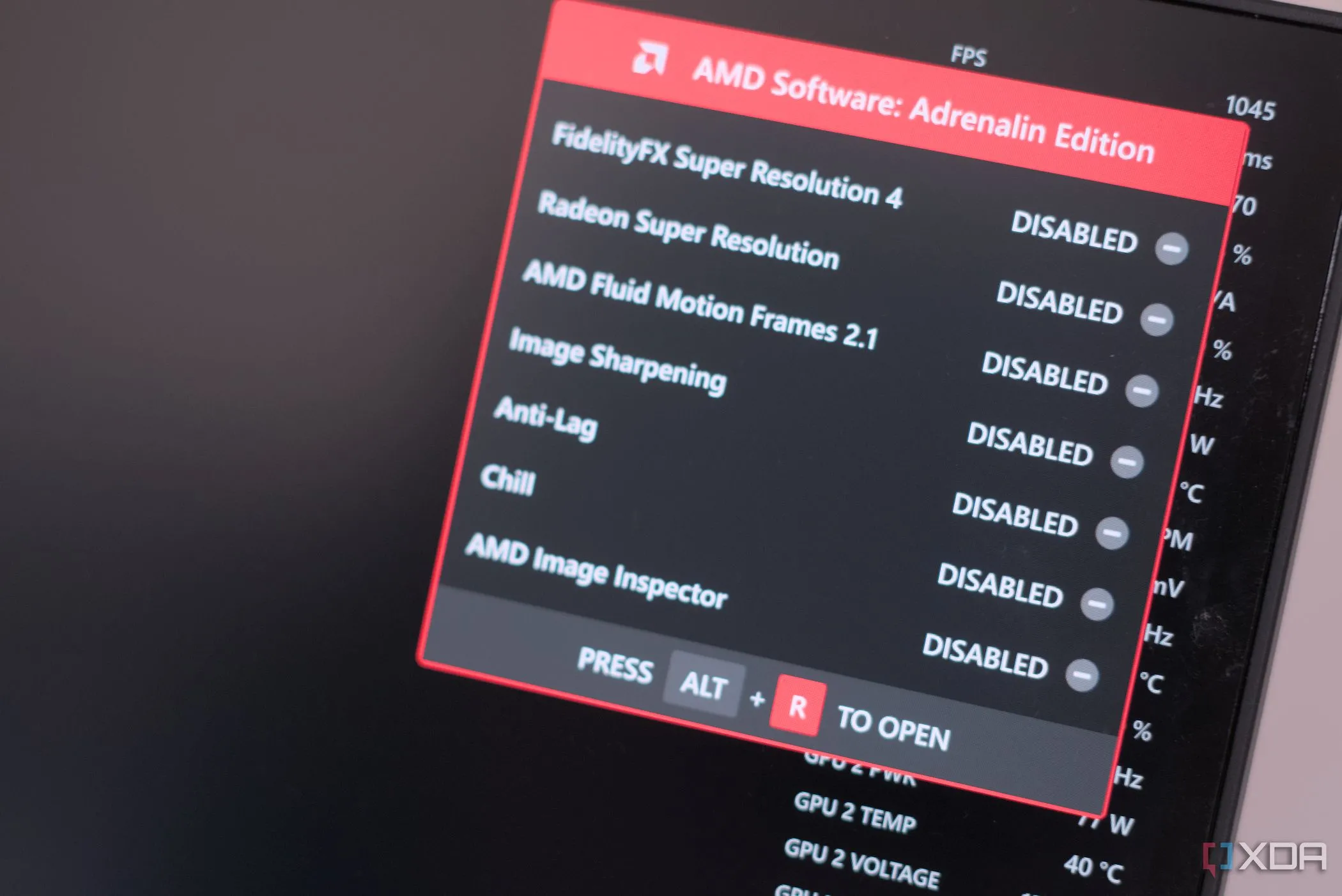 AMD FSR 4 bật trên màn hình