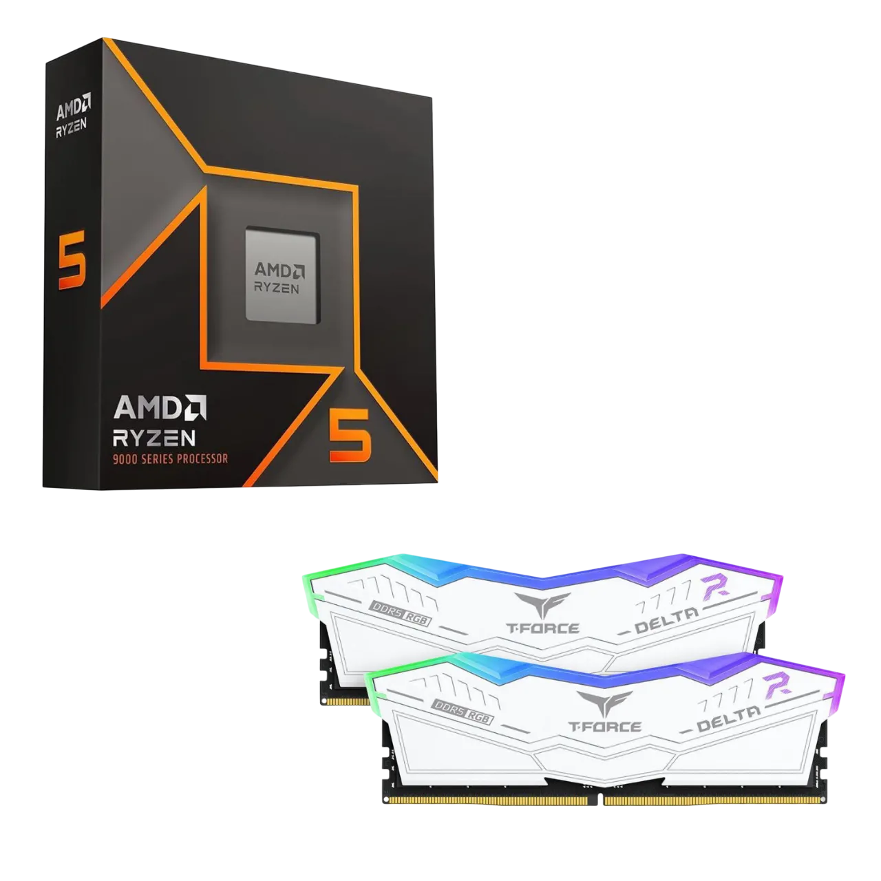 AMD Ryzen 5 9600X và RAM DDR5 kèm theo trong gói khuyến mãi trên Newegg