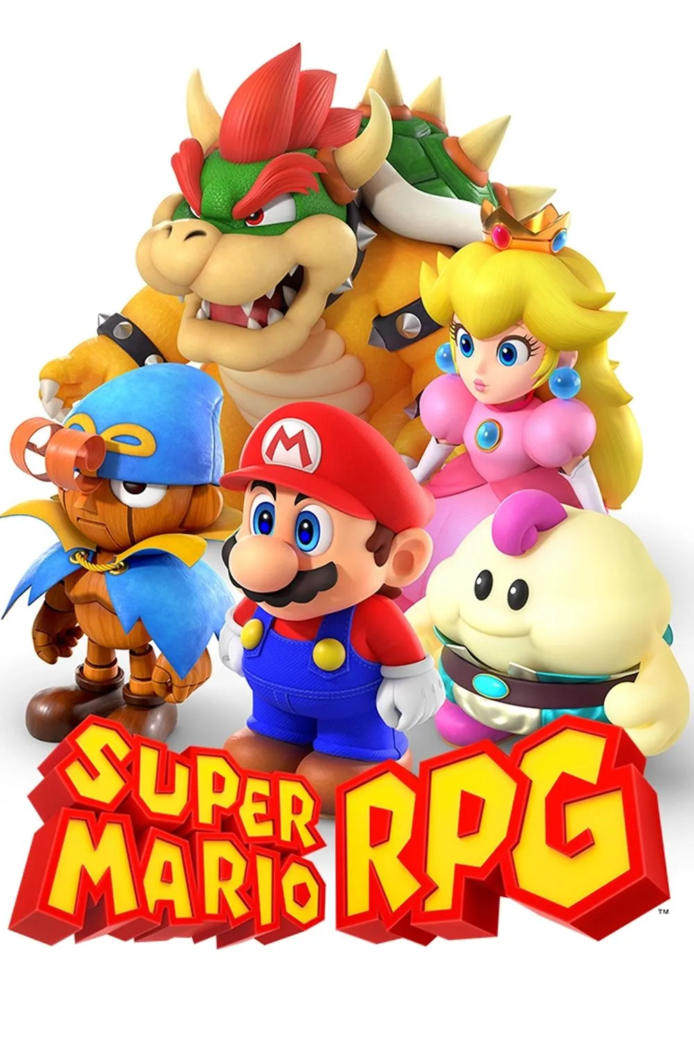 Ảnh bìa của game Super Mario RPG trên Nintendo Switch, thể hiện Mario, Bowser và các nhân vật khác
