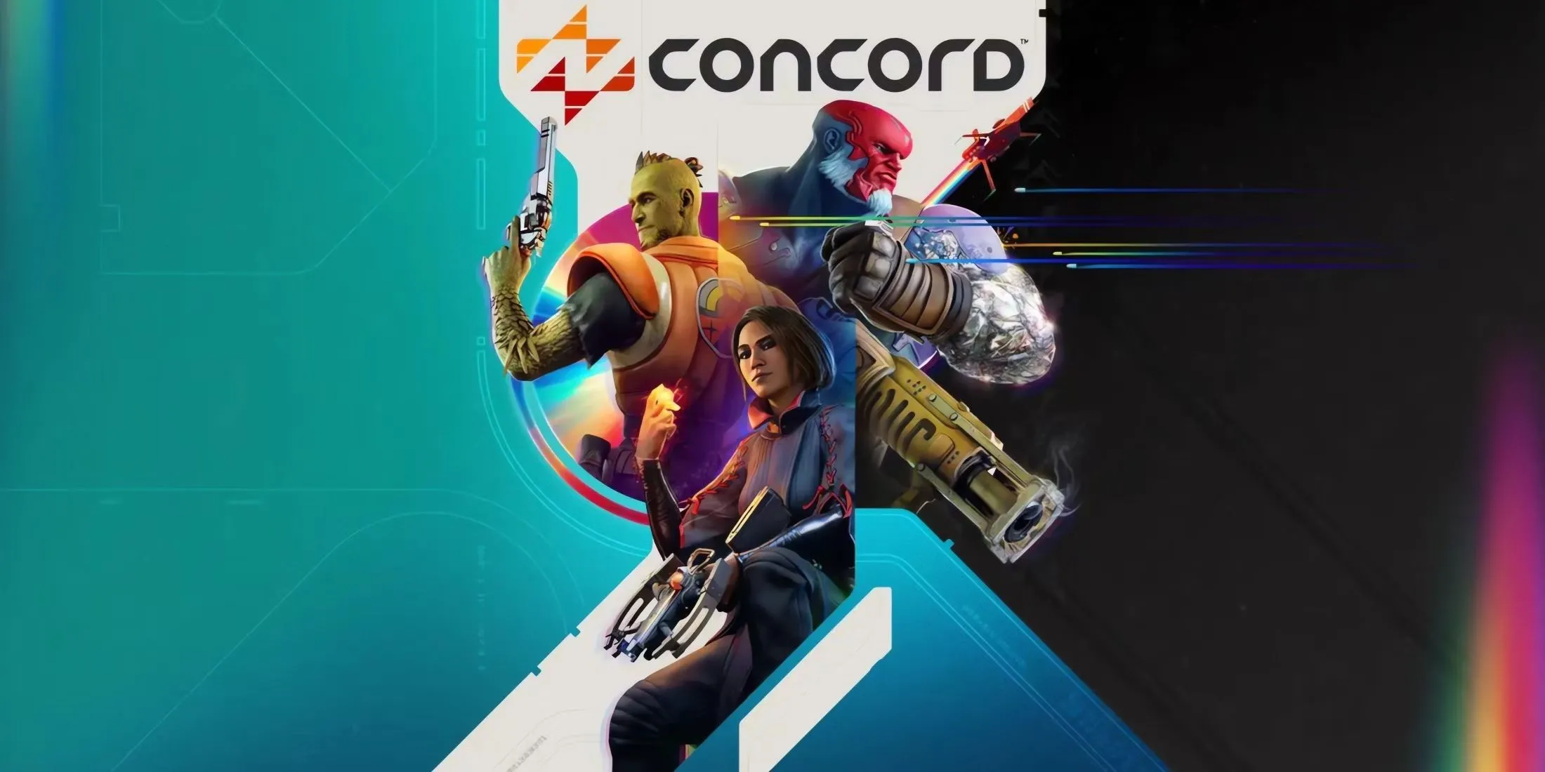 Ảnh bìa game bắn súng đồng đội Concord với các nhân vật Freegunners