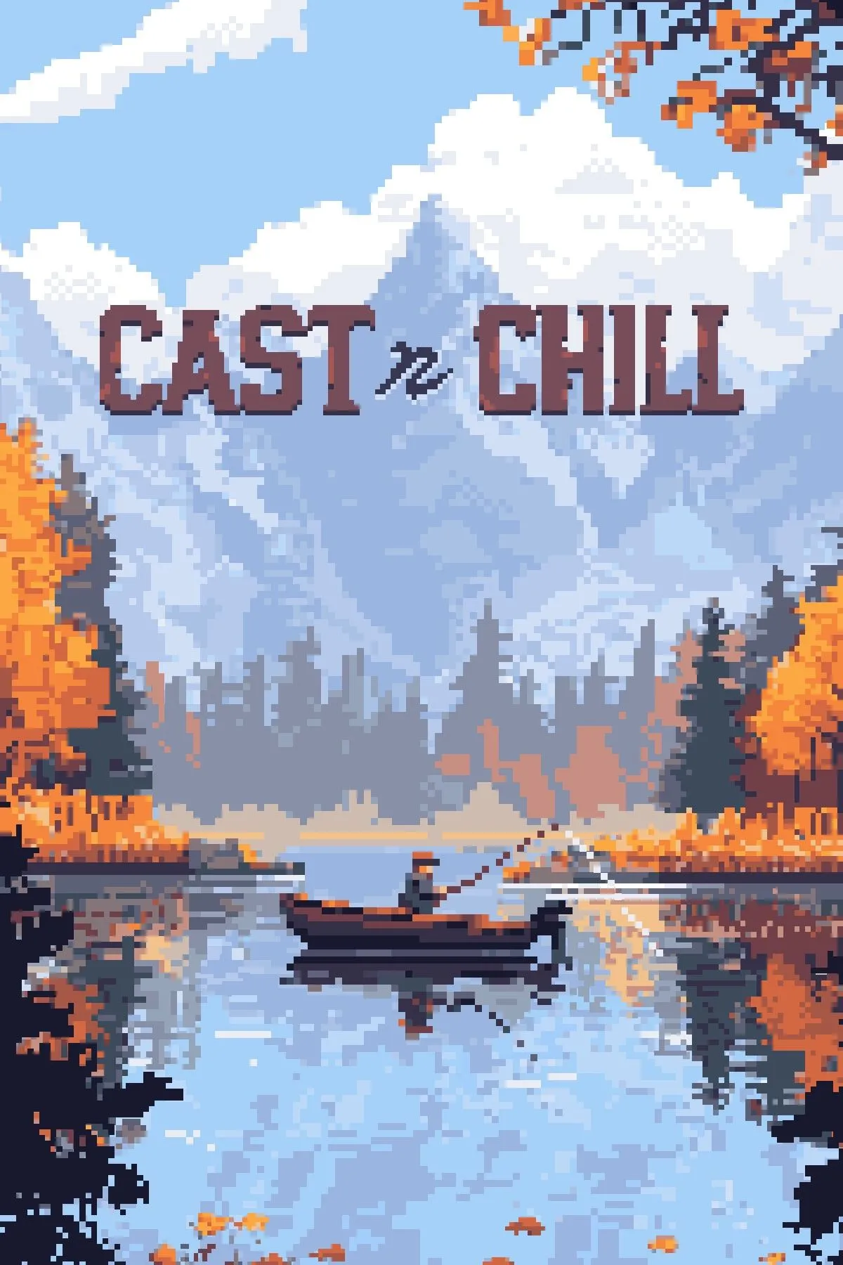 Ảnh bìa game câu cá Cast n Chill với đồ họa pixel art thư giãn