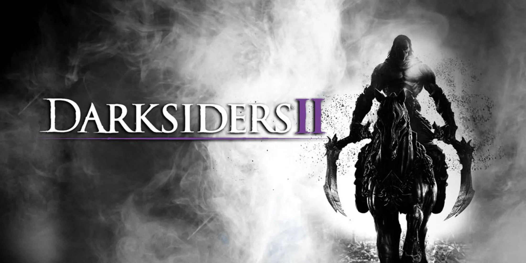 Ảnh bìa game Darksiders II với nhân vật Death cầm lưỡi hái