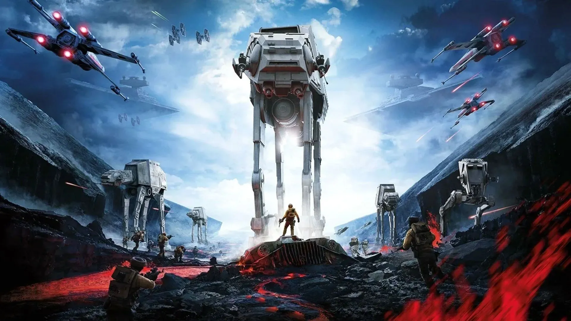 Ảnh bìa game EA Star Wars Battlefront (2015) với đồ họa sống động, đánh dấu sự trở lại của series trên các hệ máy mới.