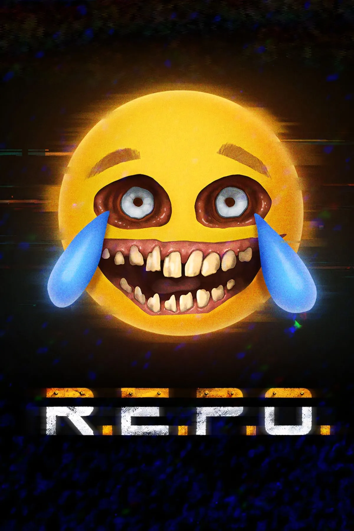 Ảnh bìa game R.E.P.O. với các nhân vật trang bị đầy đủ, sẵn sàng đối mặt với quái vật ngoài không gian, thể hiện không khí kinh dị co-op.