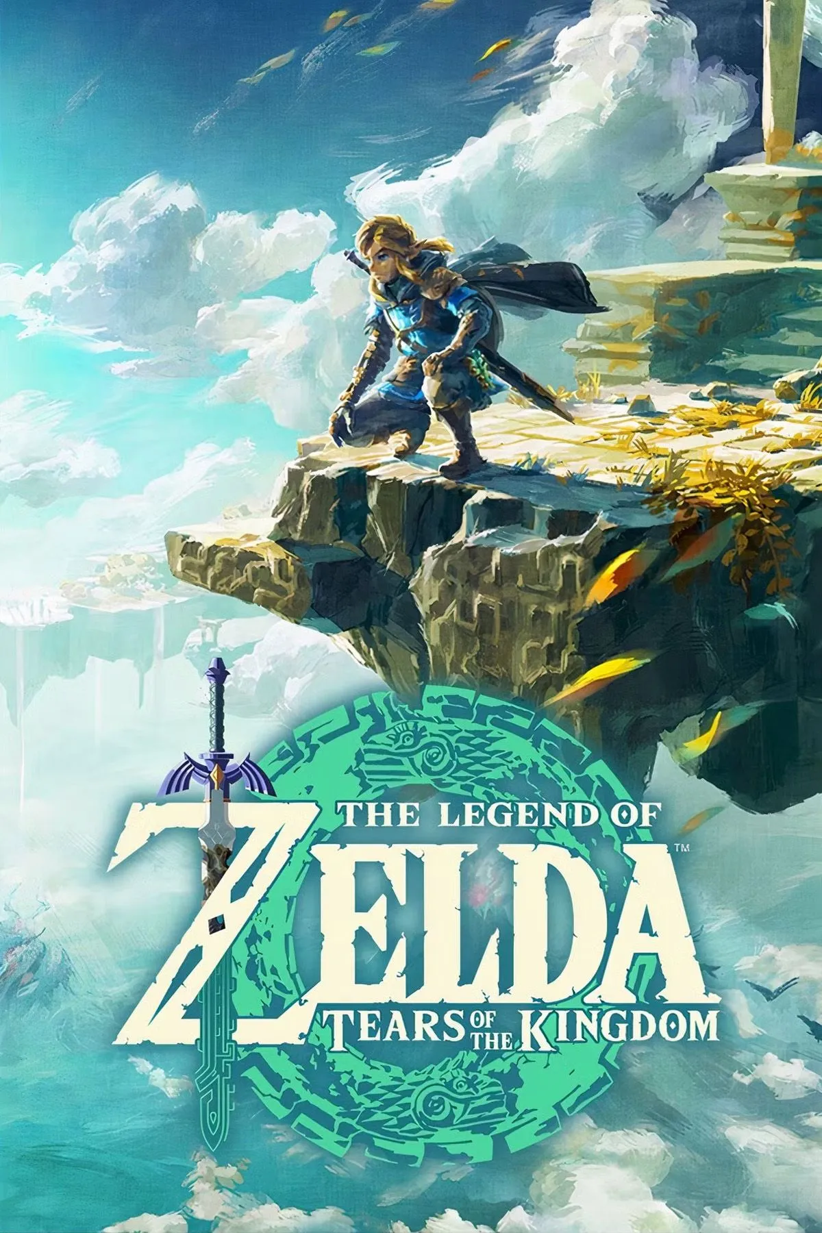 Ảnh bìa game The Legend of Zelda: Tears of the Kingdom, thể hiện thế giới mở và các yếu tố phiêu lưu