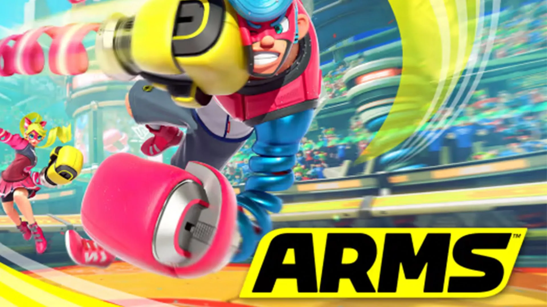 Ảnh bìa tựa game đối kháng ARMS của Nintendo Switch, một trong những game được xác nhận nhận Free Update trên Switch 2.