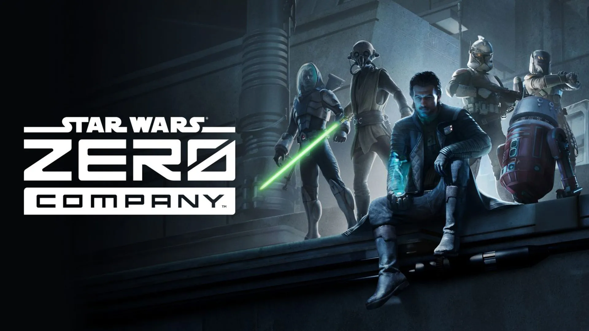 Ảnh chủ đạo game Star Wars Zero Company với các nhân vật và phi thuyền trong không gian