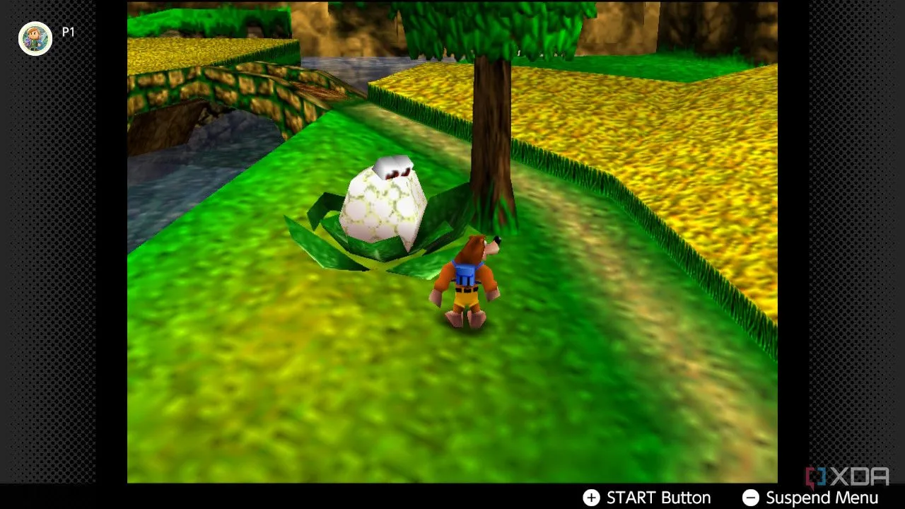 Ảnh chụp màn hình game Banjo-Kazooie trên Nintendo 64 qua dịch vụ Nintendo Switch Online