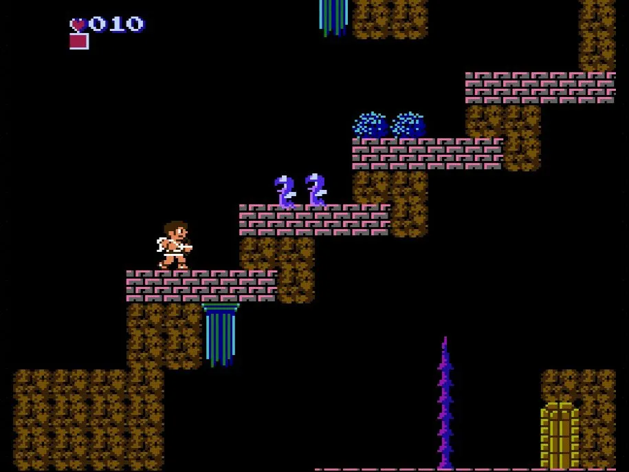 Ảnh chụp màn hình game Kid Icarus phiên bản NES