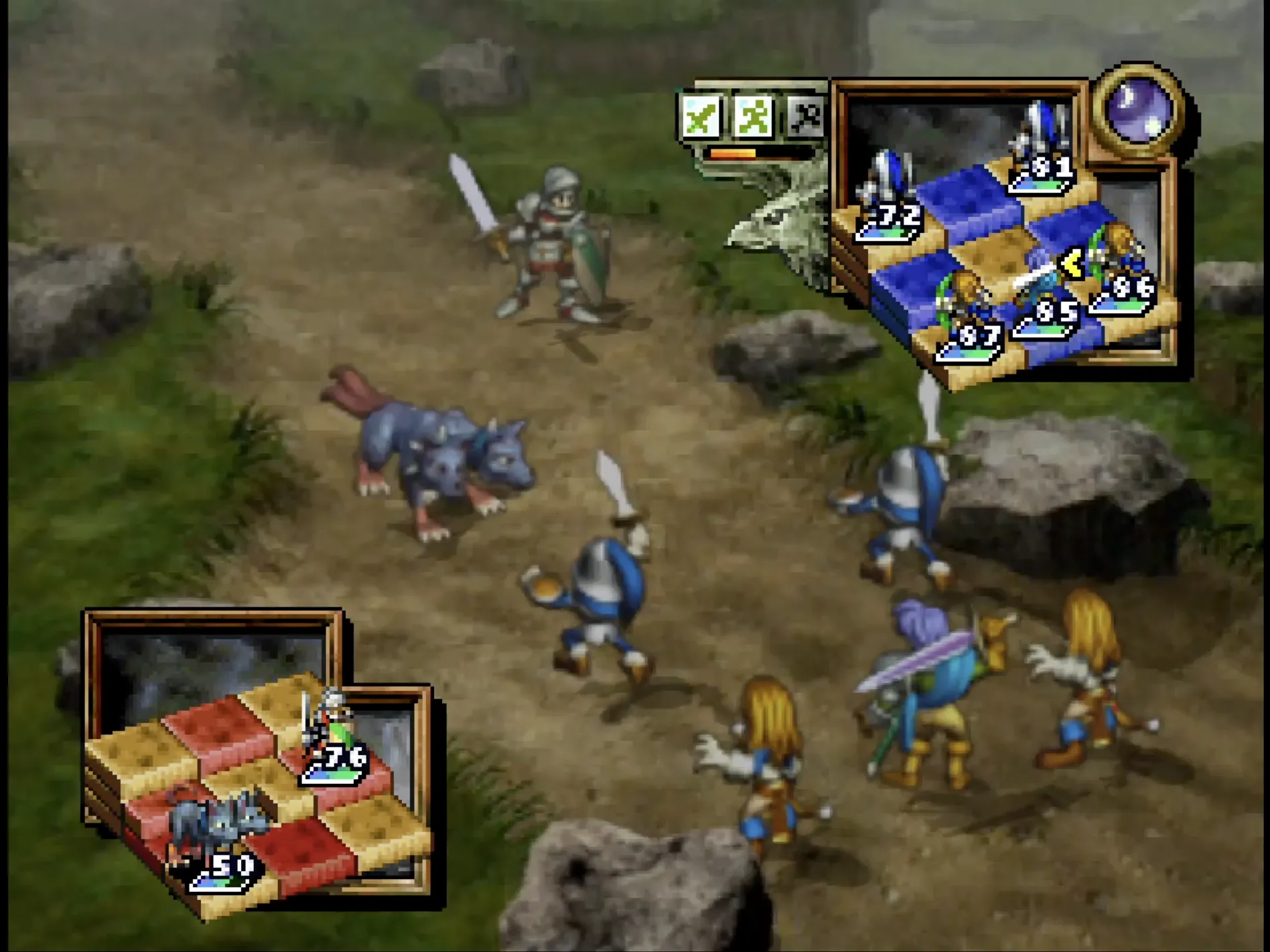 Ảnh chụp màn hình game Ogre Battle 64