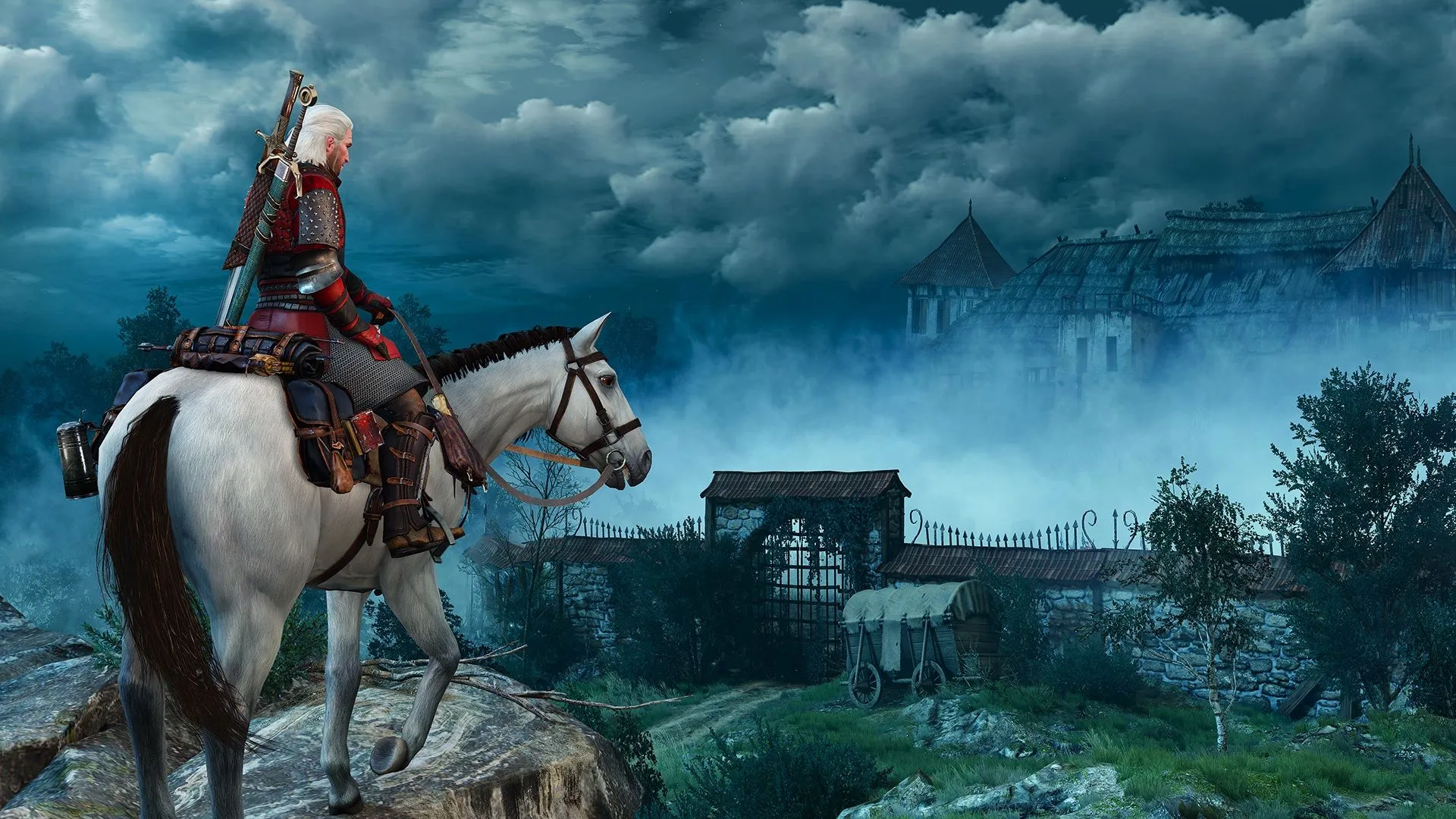 Ảnh chụp màn hình gameplay The Witcher 3: Wild Hunt, mong đợi nâng cấp đồ họa trên Switch 2