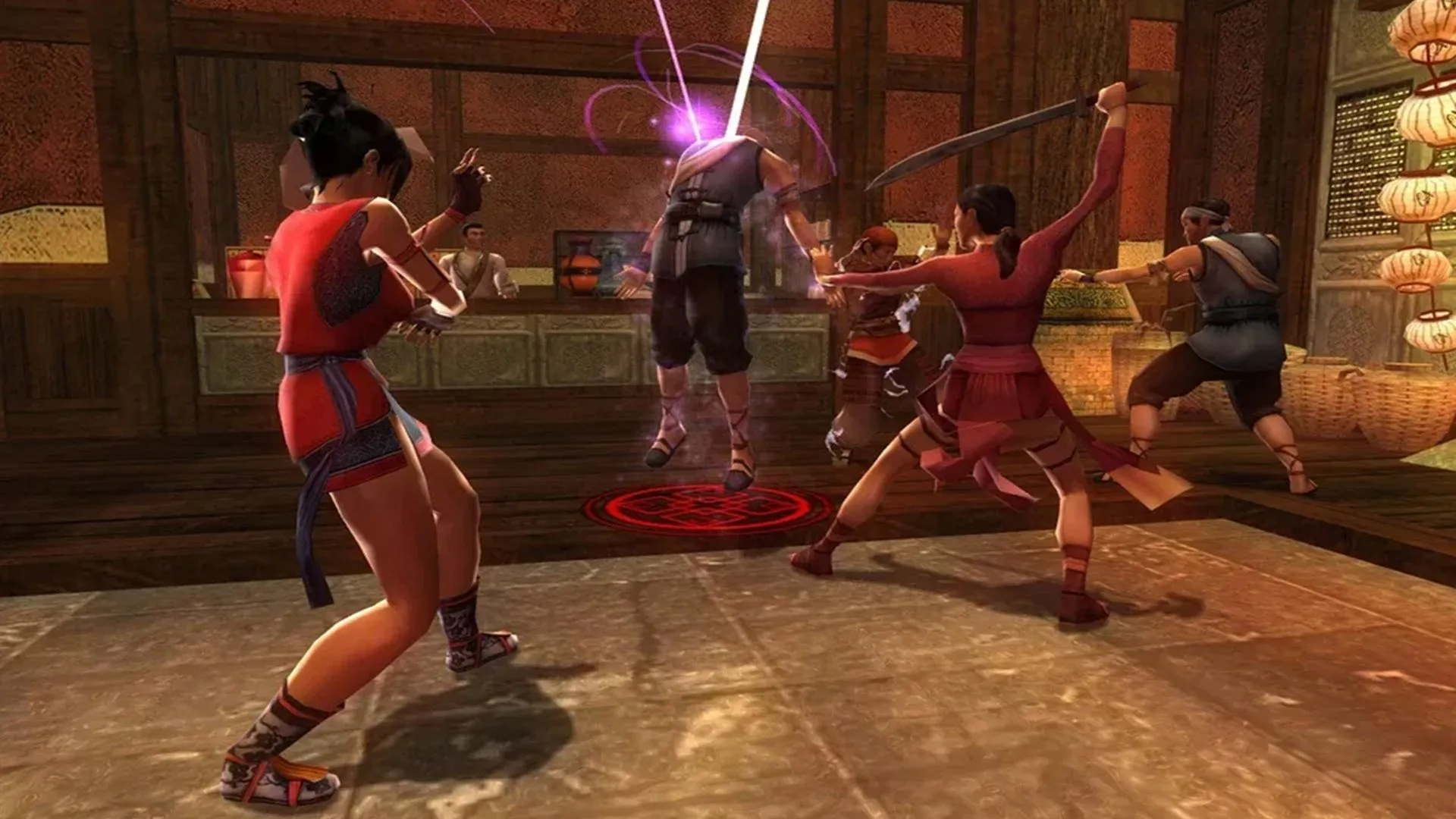 Ảnh chụp màn hình gameplay từ game nhập vai Jade Empire