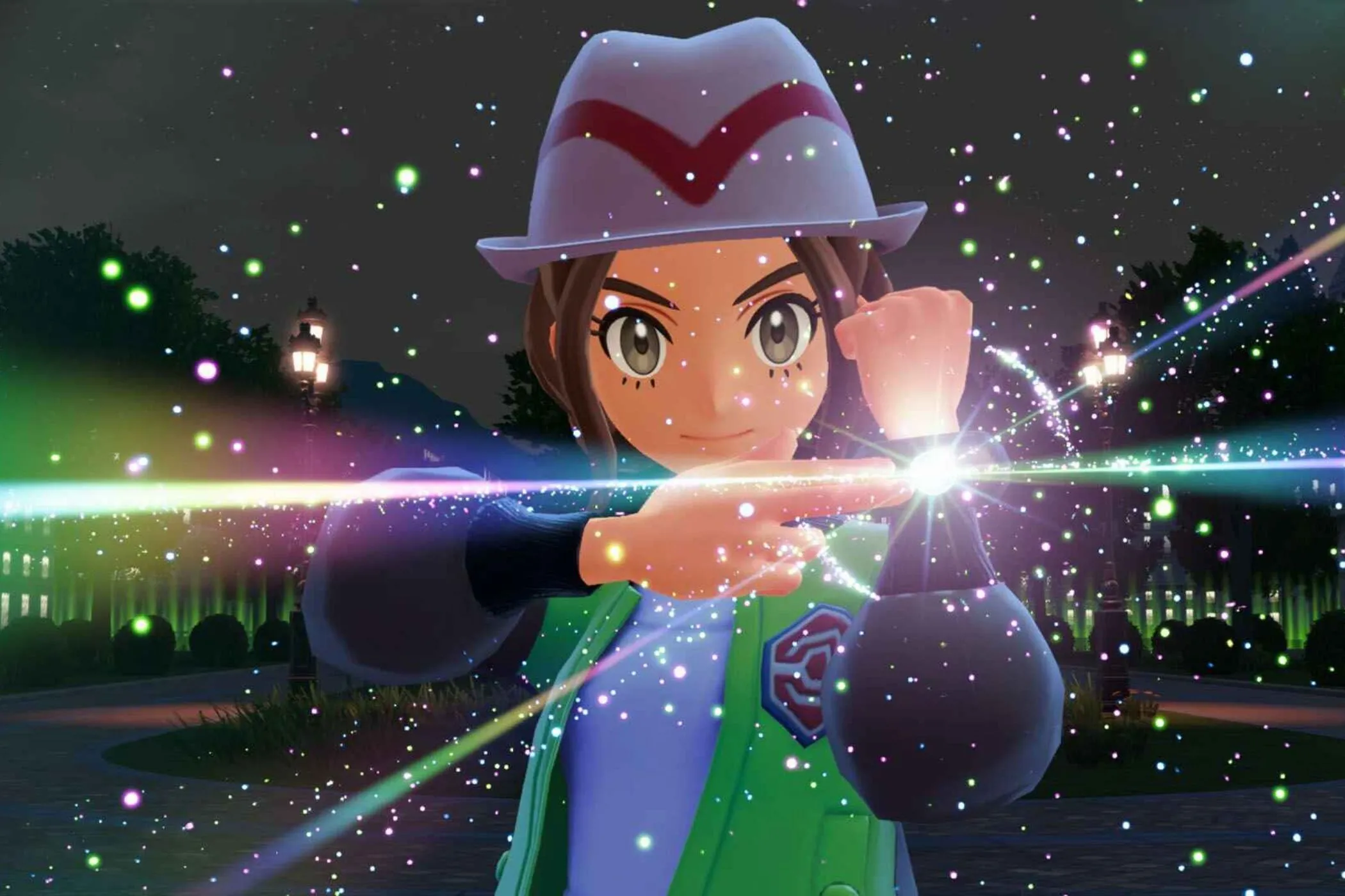 Ảnh chụp màn hình Pokémon Legends Z-A trên Nintendo Switch 2, thể hiện đồ họa trong game.