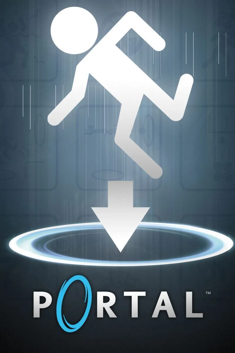 Ảnh chụp màn hình Portal with RTX với các cổng dịch chuyển và hiệu ứng ánh sáng chất lượng cao
