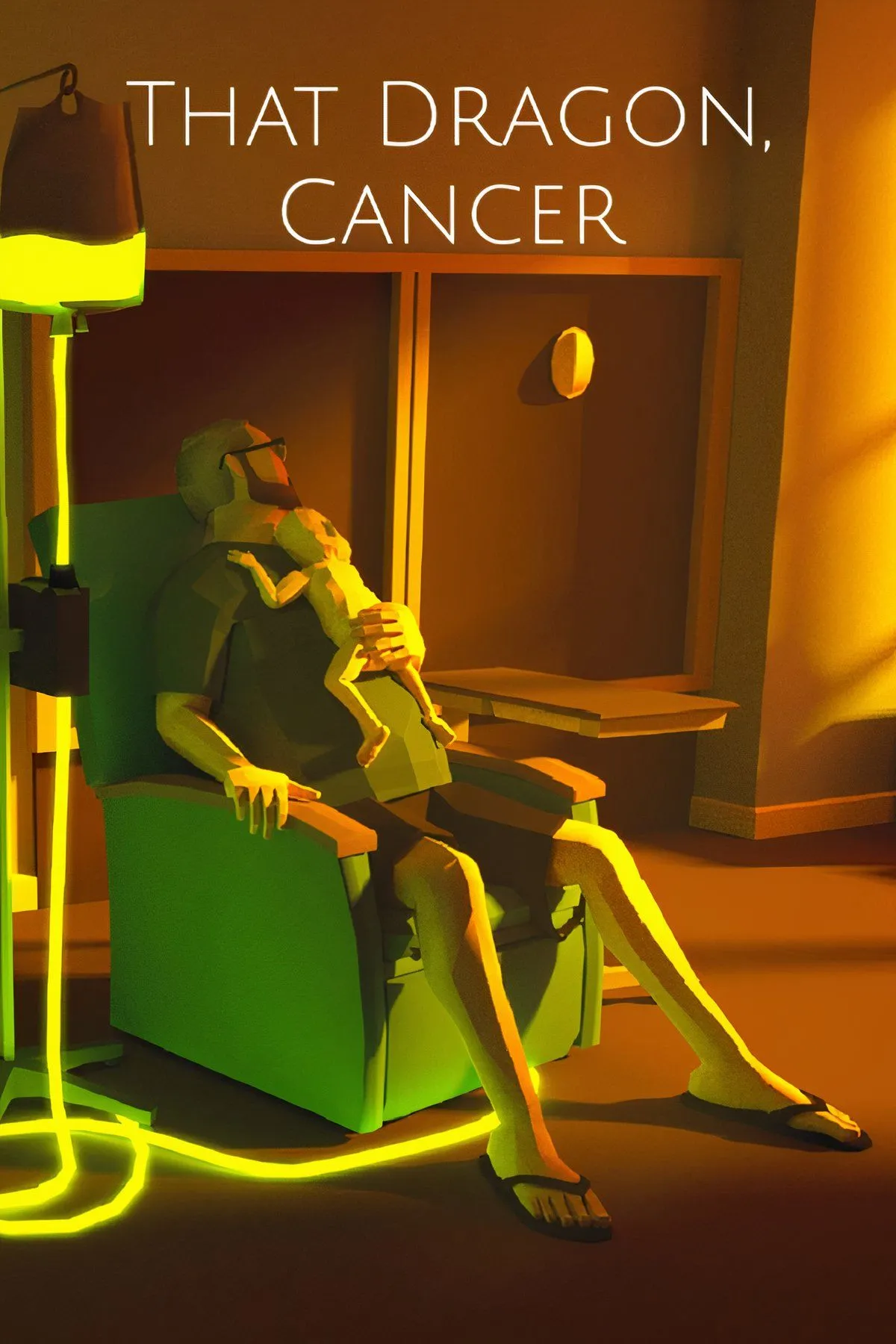 Ảnh chụp màn hình từ That Dragon, Cancer, thể hiện đồ họa độc đáo của game cảm động