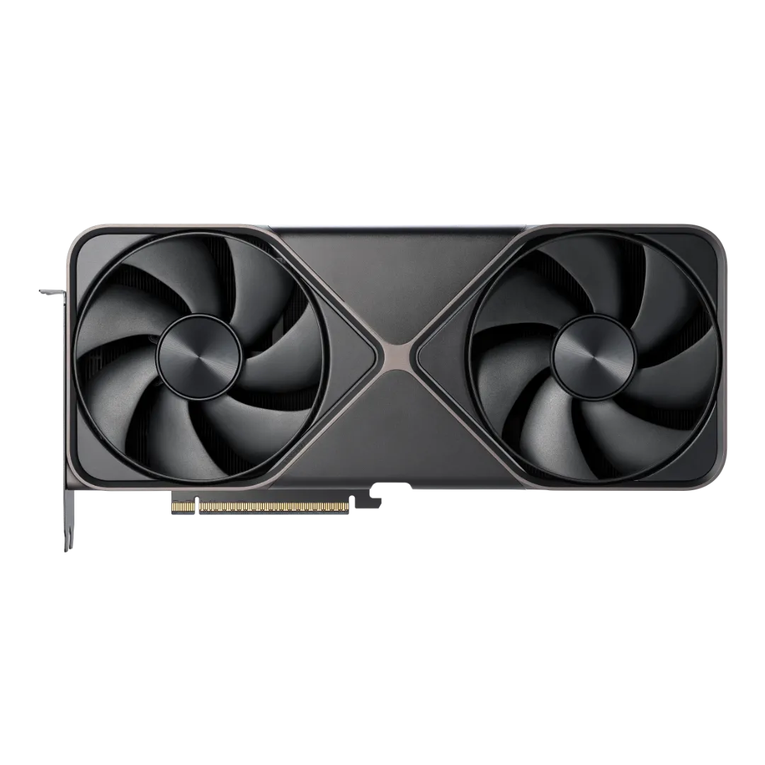 Ảnh mặt trước của card đồ họa Nvidia GeForce RTX 5080 Founders Edition