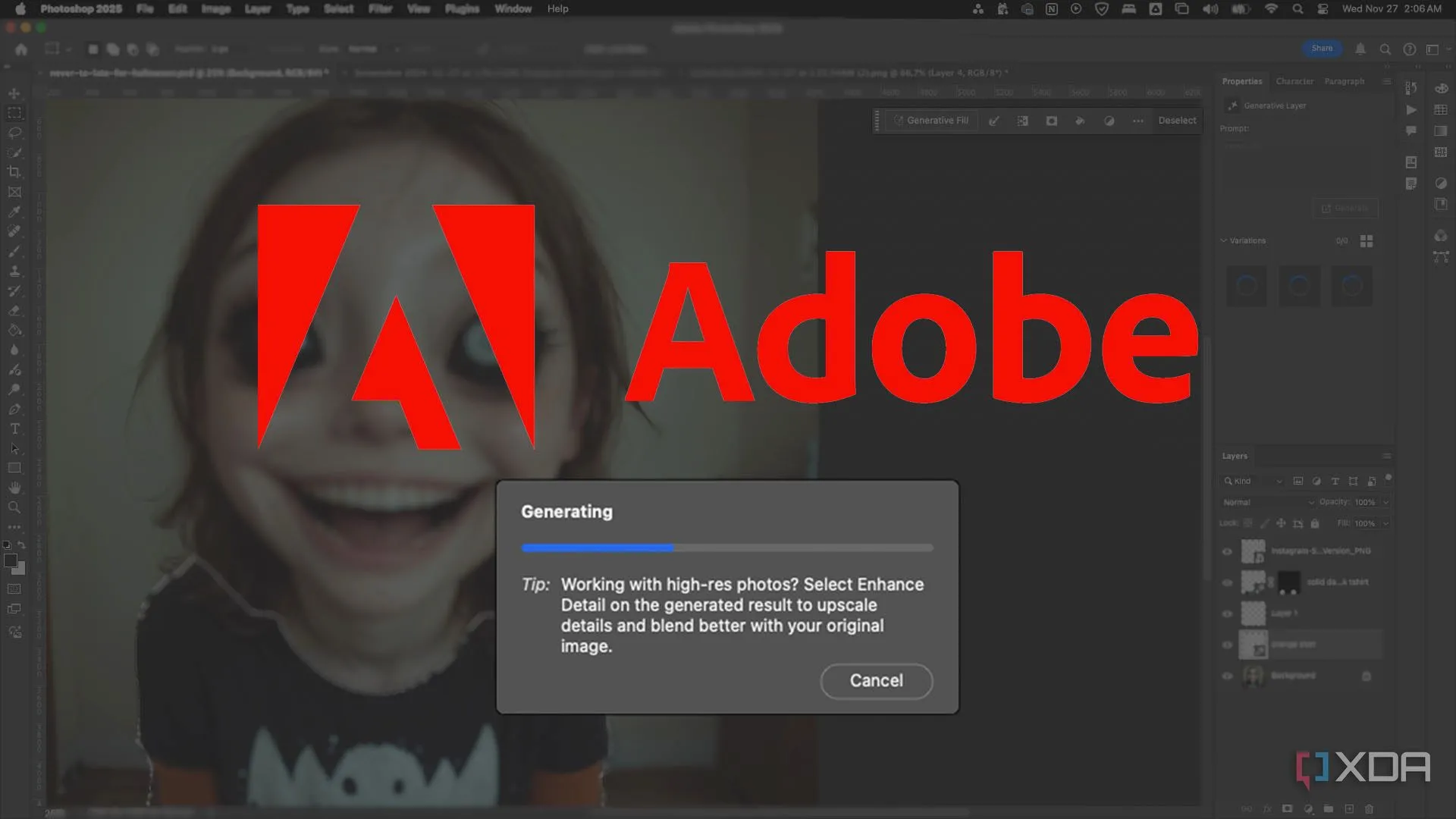 Ảnh minh họa tính năng Generative Fill và Expand trong Adobe Photoshop