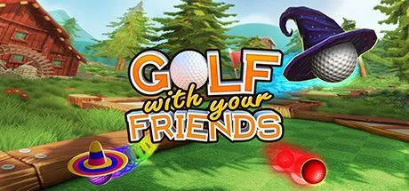 Áp phích game Golf With Your Friends, game mini golf co-op thư giãn cho cặp đôi và bạn bè.