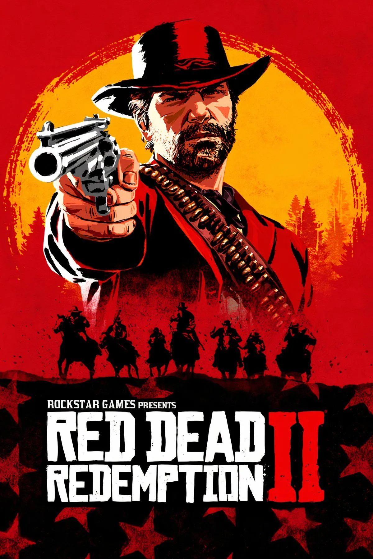 Arthur Morgan cưỡi ngựa băng qua một cánh đồng tuyết trong Red Dead Redemption 2