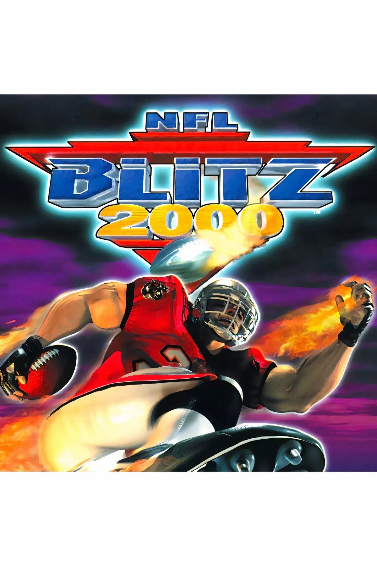 Bìa đĩa game NFL Blitz 2000 Greatest Hits trên PlayStation 1, phiên bản cực hiếm bị thu hồi.